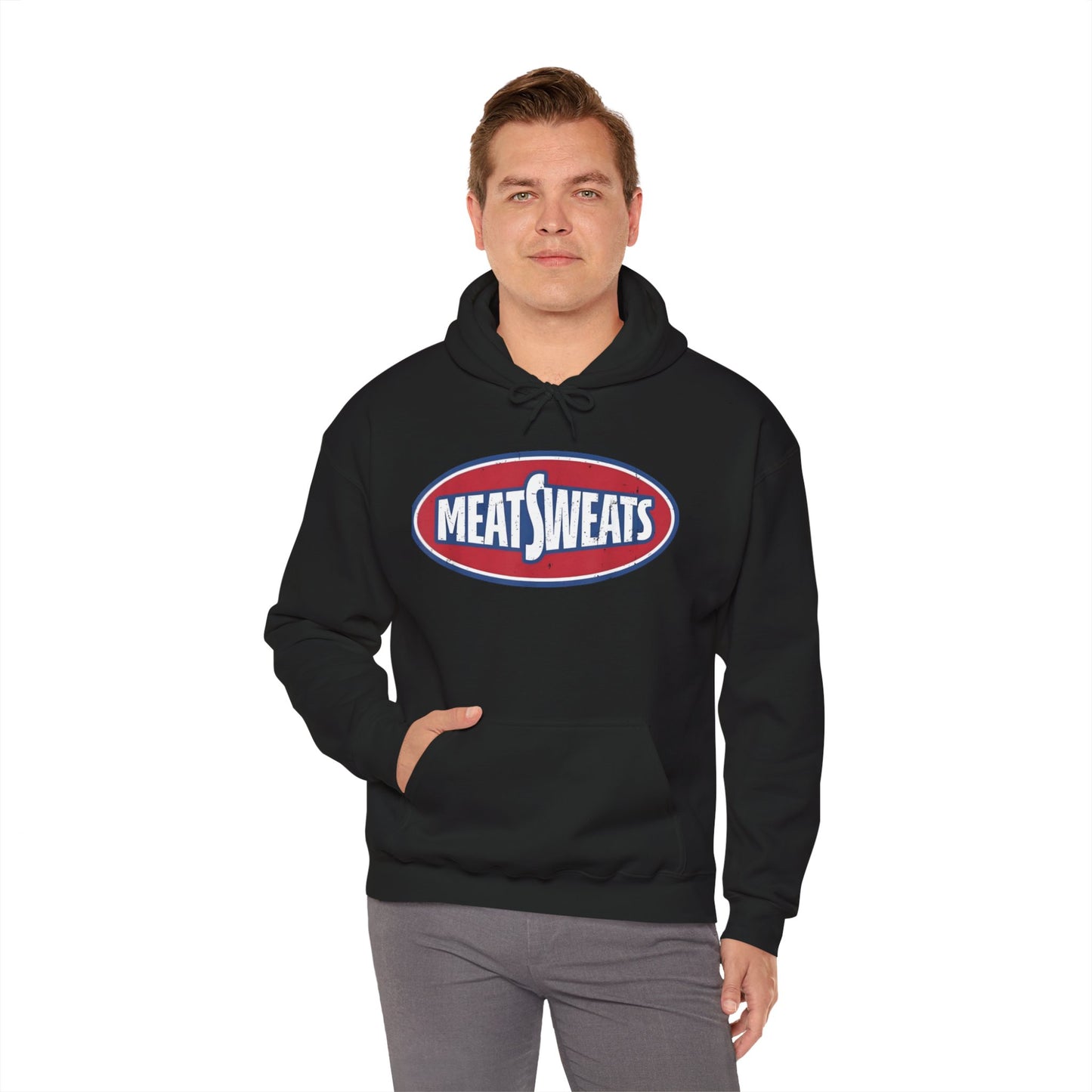Meat Sweats Hoodie | Funny Unisex Sweatshirt, Cozy Casual Wear, Unique Gift for Foodies, Perfect for BBQs and Gifting