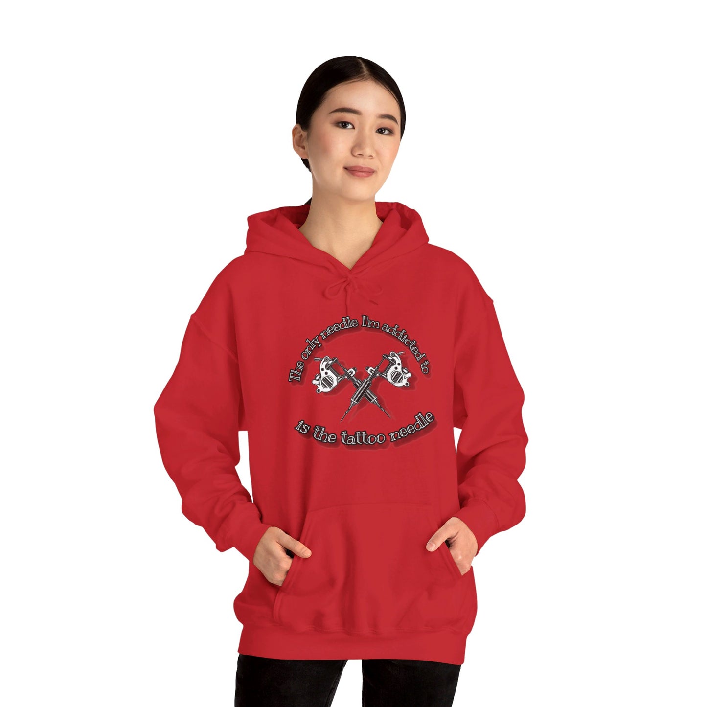 The only needle I'm addicted to Unisex Heavy Blend™ Hooded Sweatshirt