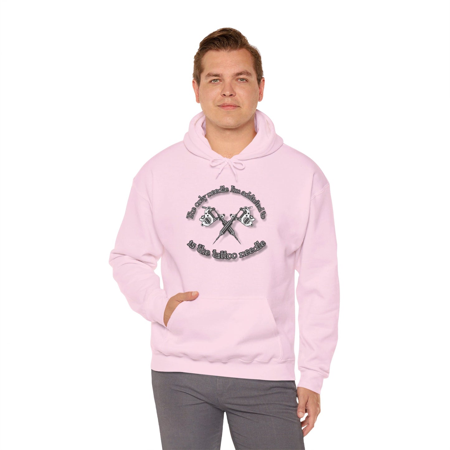 The only needle I'm addicted to Unisex Heavy Blend™ Hooded Sweatshirt