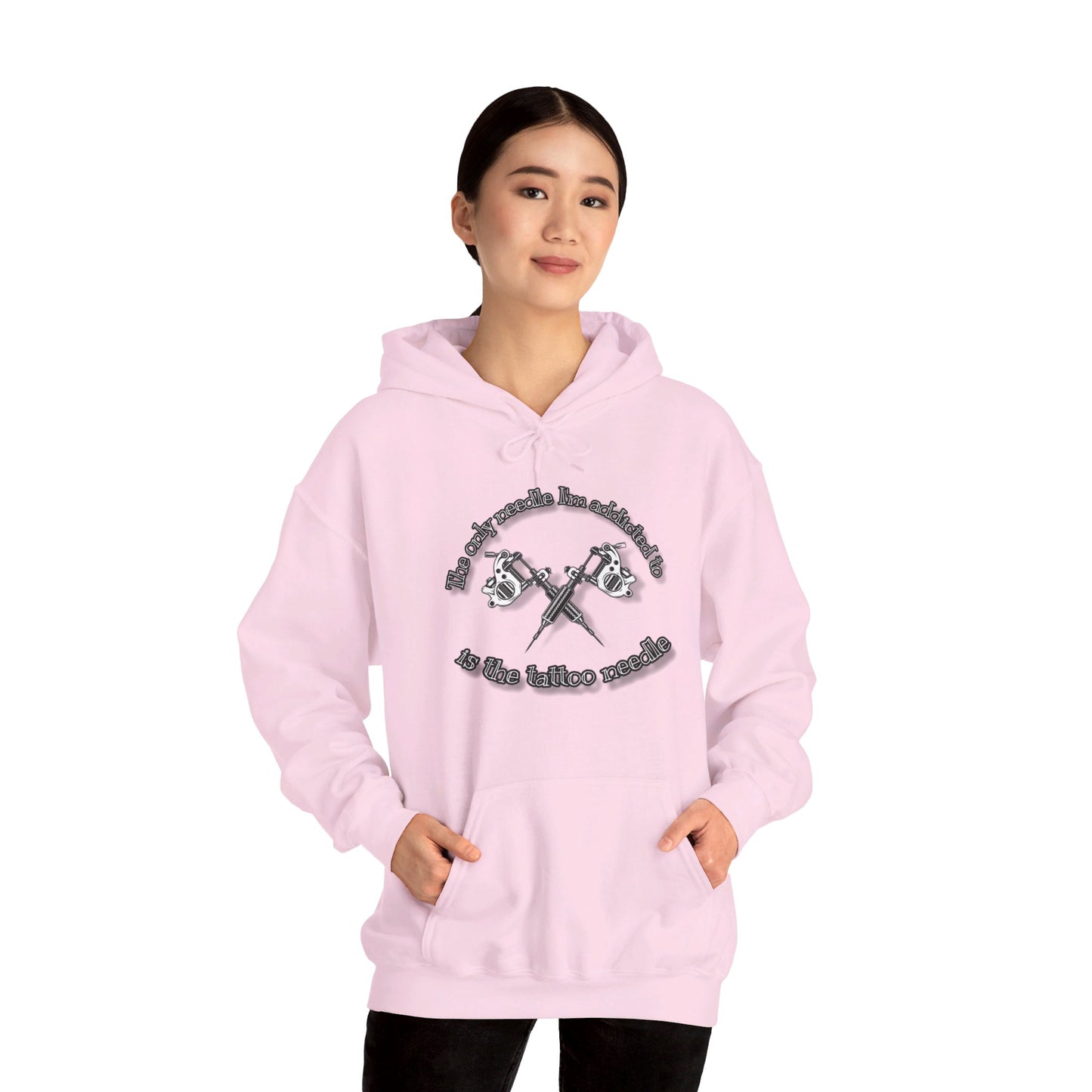 The only needle I'm addicted to Unisex Heavy Blend™ Hooded Sweatshirt