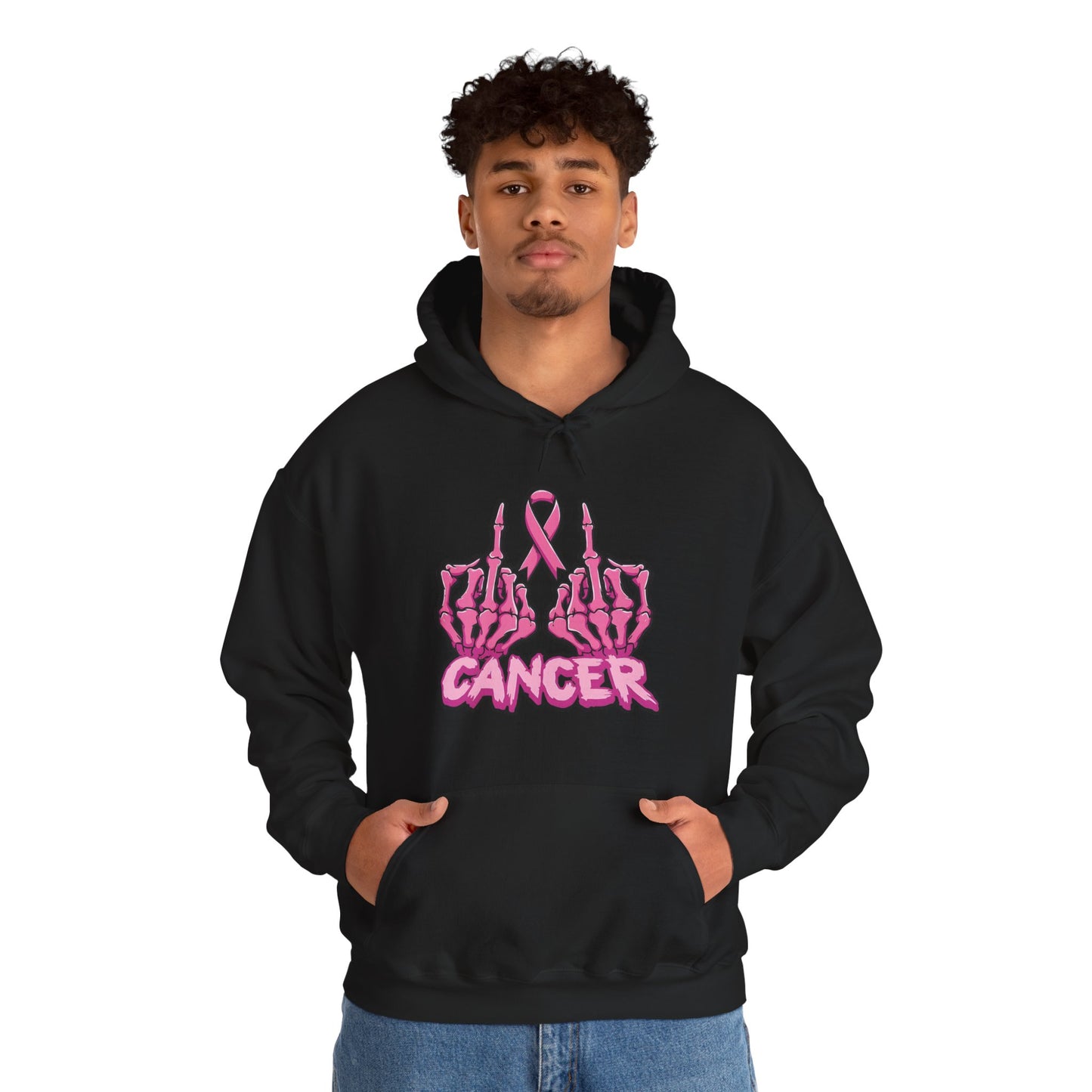 Fk Breast Cancer Hooded Sweatshirt, Supportive Apparel, Gift for Cancer Fighters, Unisex Hoodie, Comfortable & Stylish