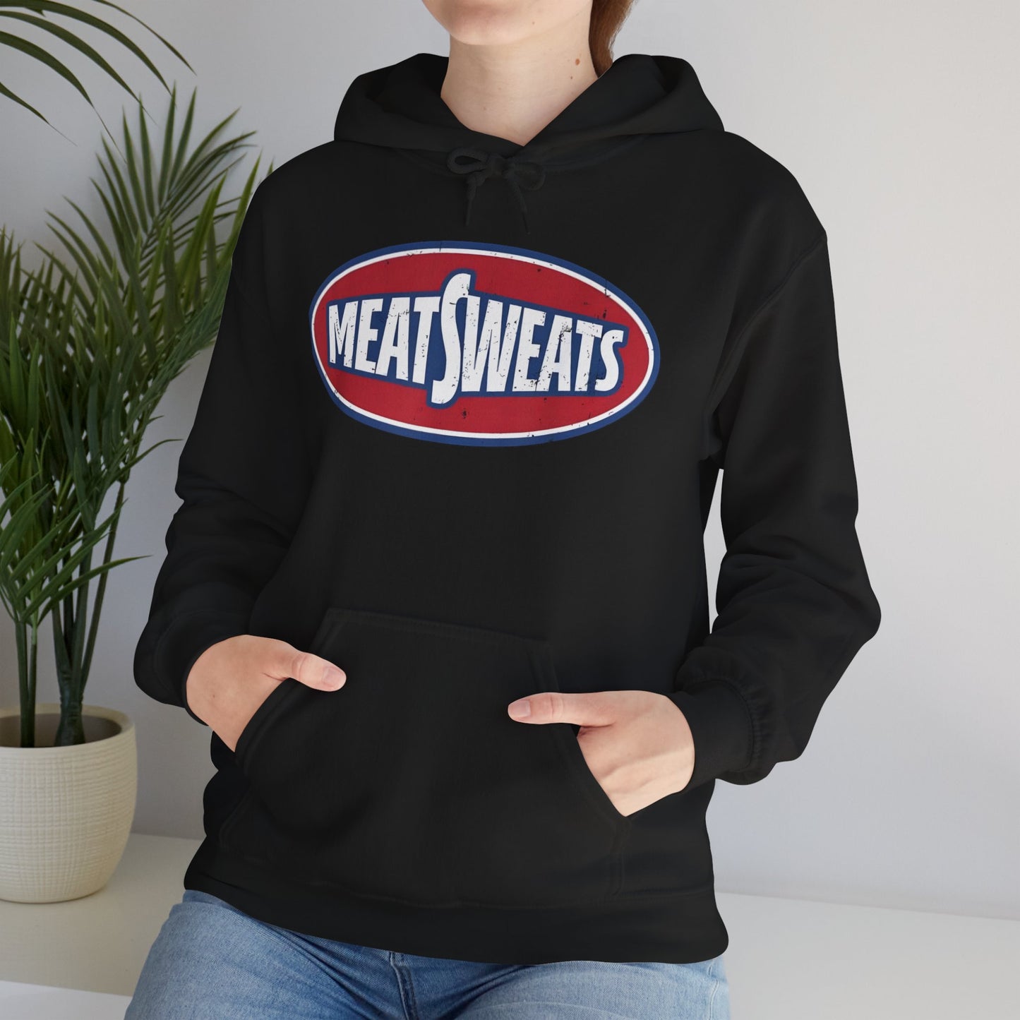 Meat Sweats Hoodie | Funny Unisex Sweatshirt, Cozy Casual Wear, Unique Gift for Foodies, Perfect for BBQs and Gifting