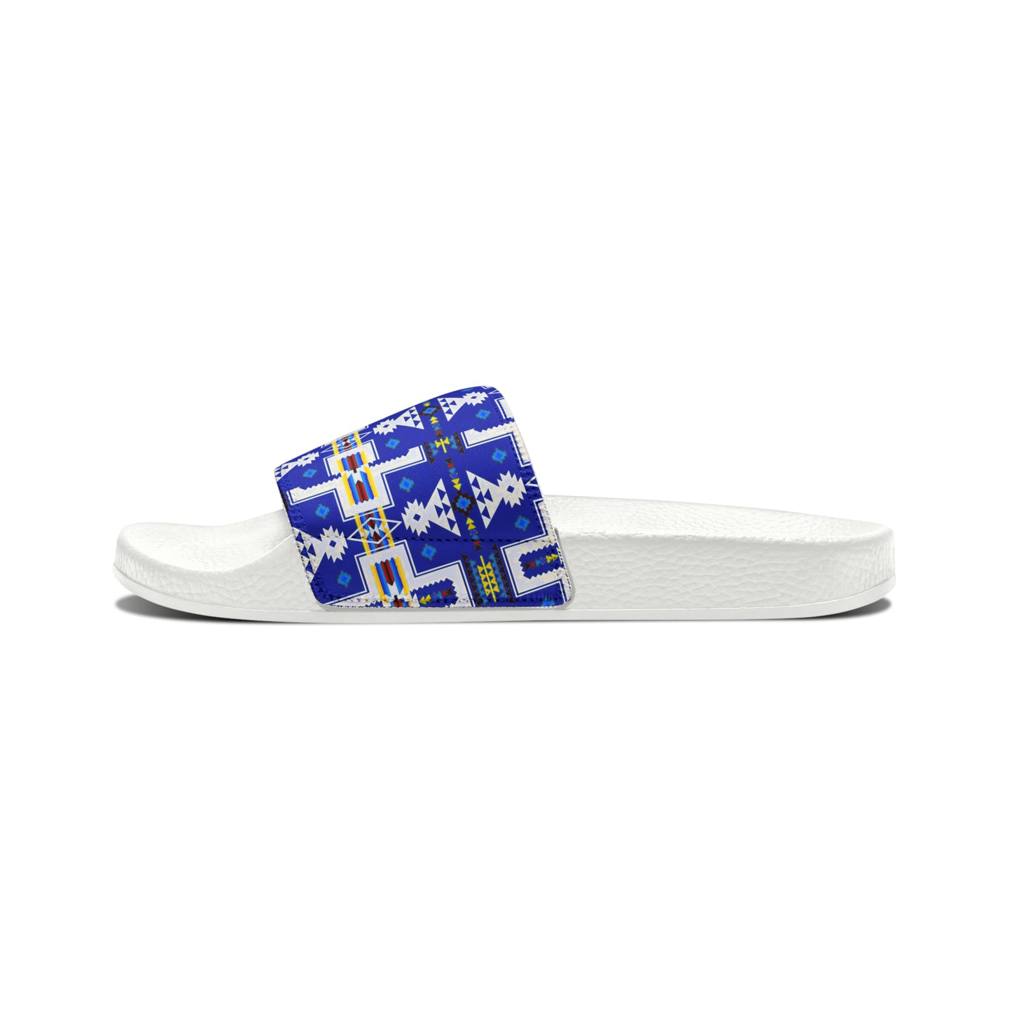 Blue native print Women's PU Slide Sandals