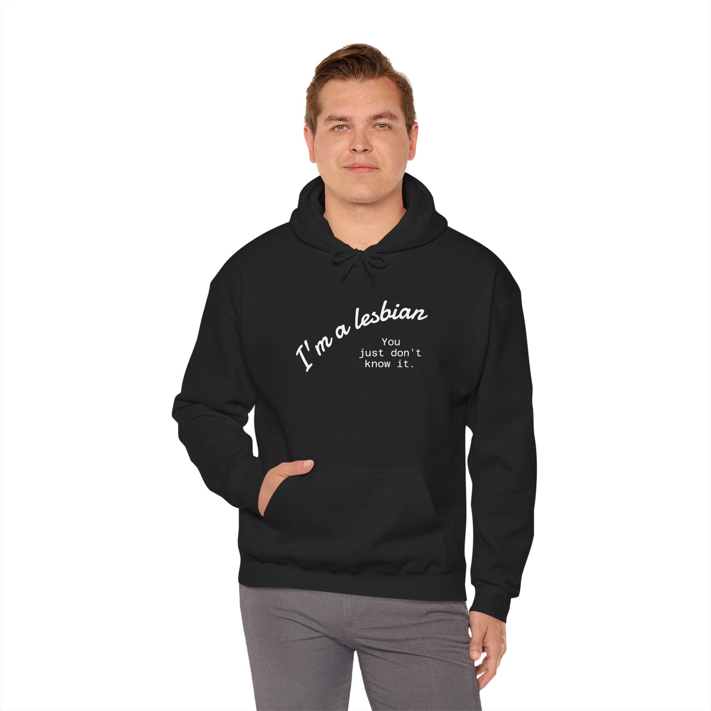 I'm a lesbian Hoodie, Unisex Sweatshirt, Casual Wear, Inclusive Gift