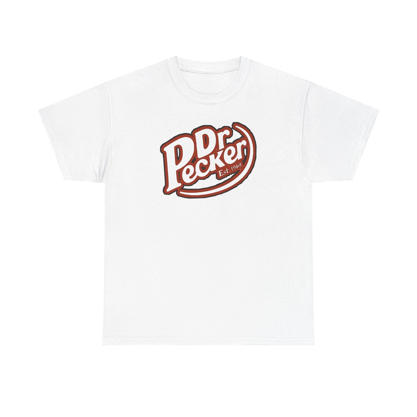 Dr Pecker Vintage Unisex Heavy Cotton Tee, Funny Graphic Tee, Quirky Gift, Casual Wear, Perfect for Parties, Great for Birthdays