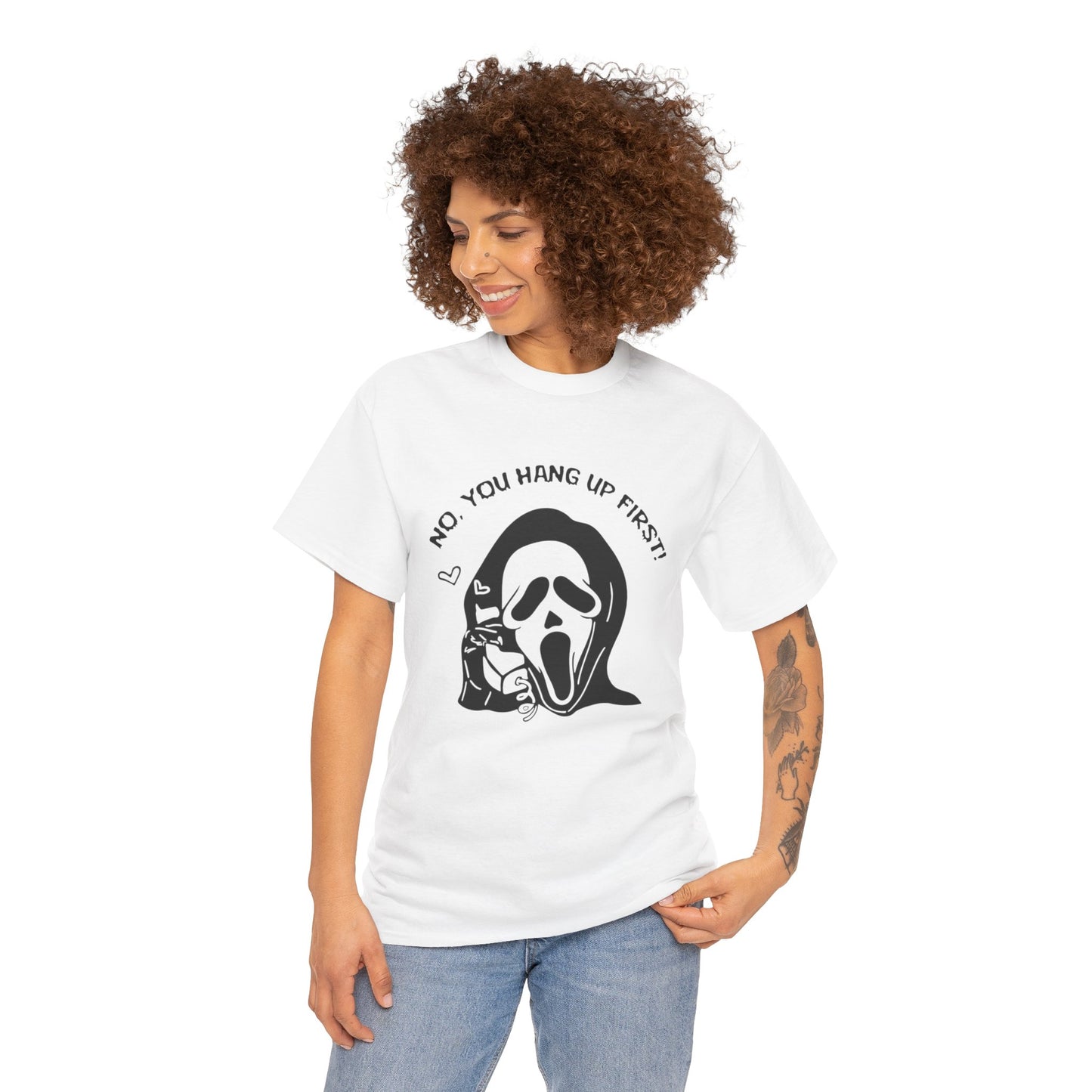 No, you hang up first Unisex Heavy Cotton Tee