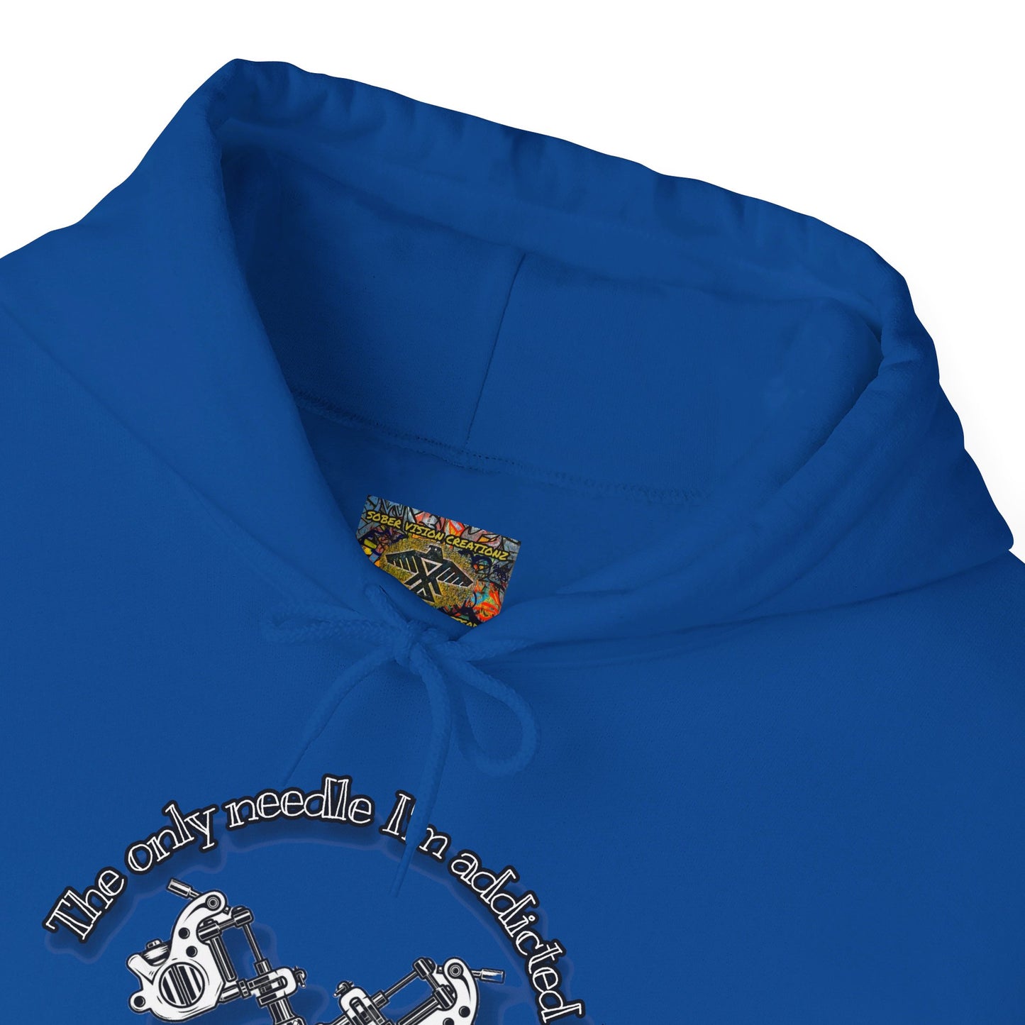 The only needle I'm addicted to Unisex Heavy Blend™ Hooded Sweatshirt