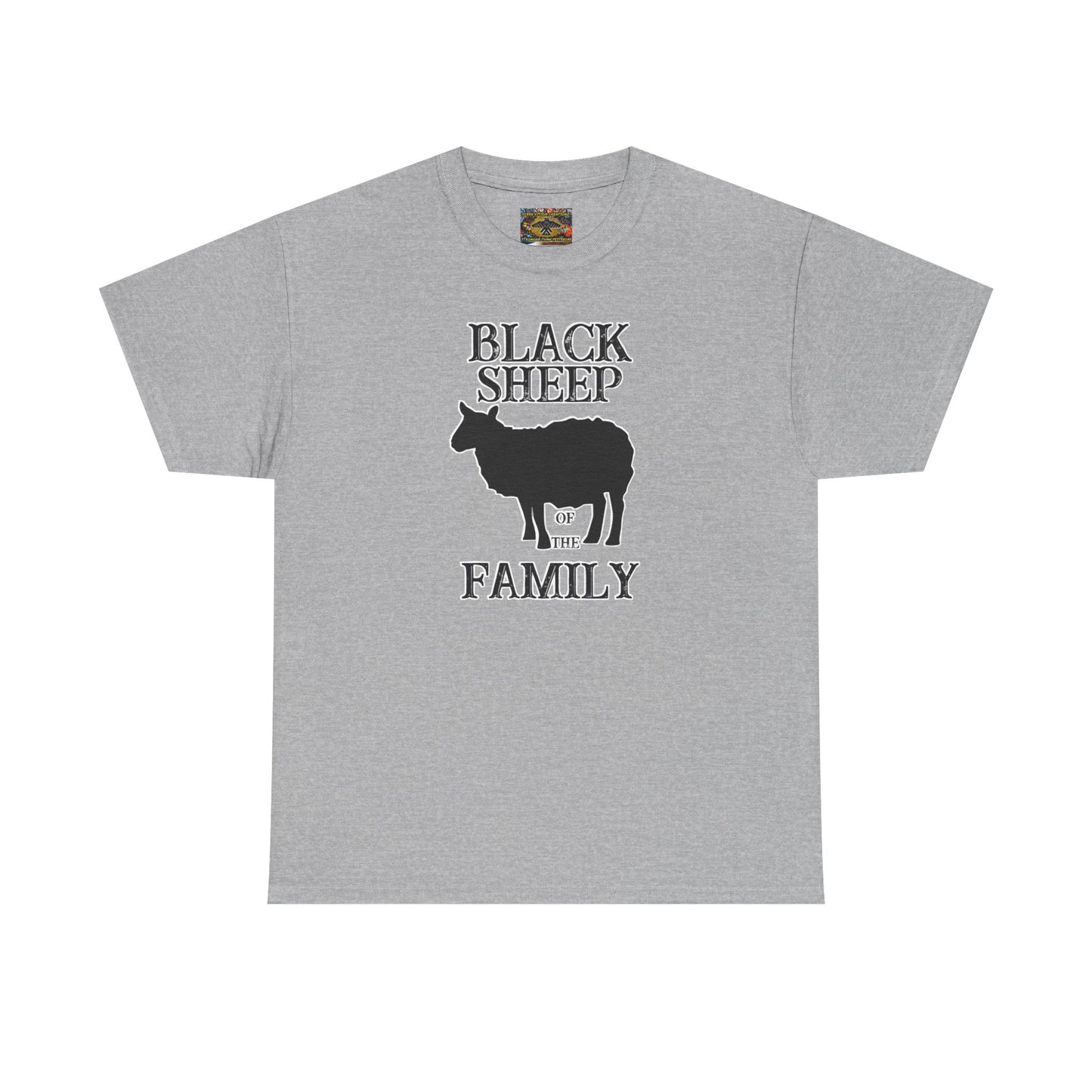 Black Sheep Of The Family Unisex Heavy Cotton Tee | Funny Family Shirt, Gift for Family Reunions, Casual Wear, Unique Gift