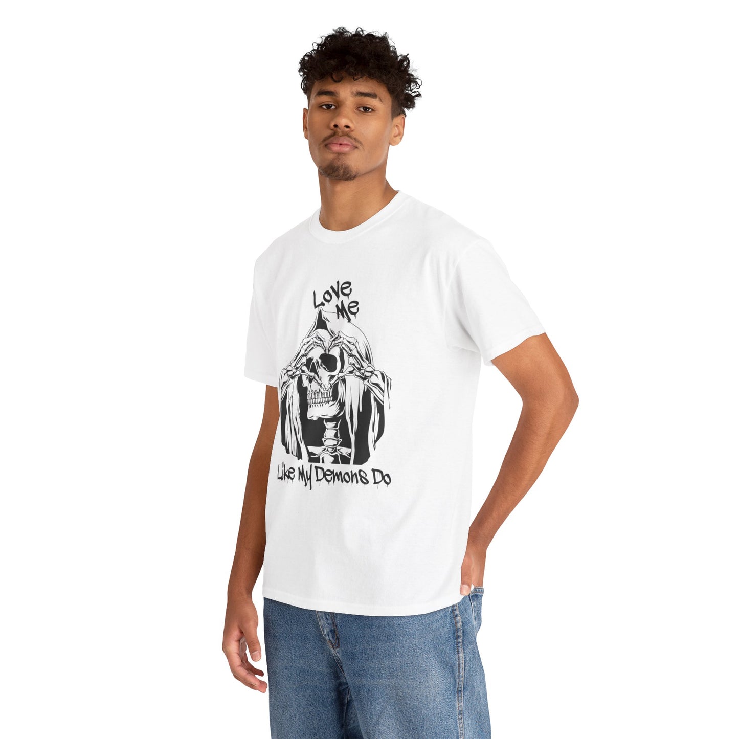 Love me like my demons do Unisex Heavy Cotton Tee