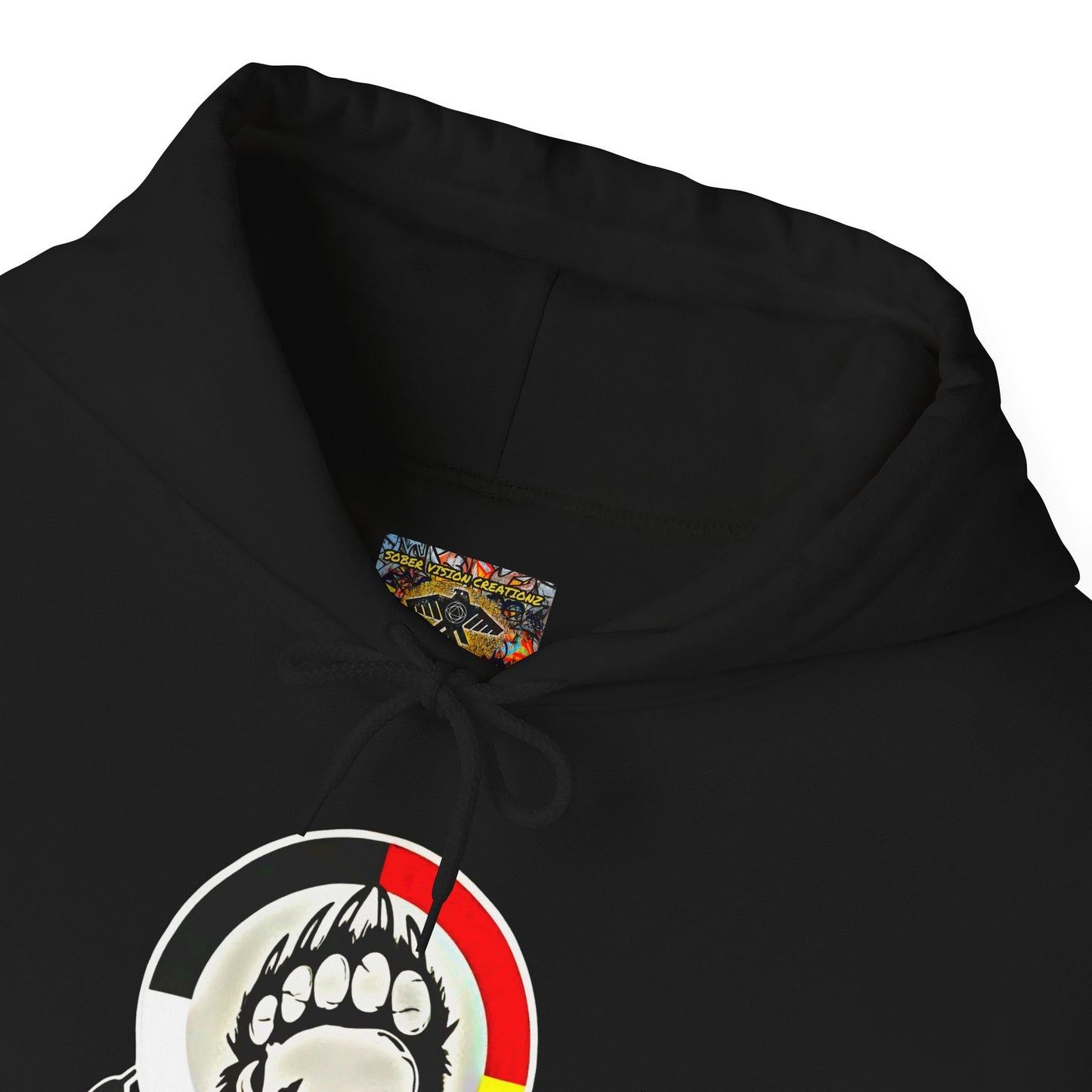 Medicine wheel w/ bear and bear paw Unisex Heavy Blend™ Hooded Sweatshirt