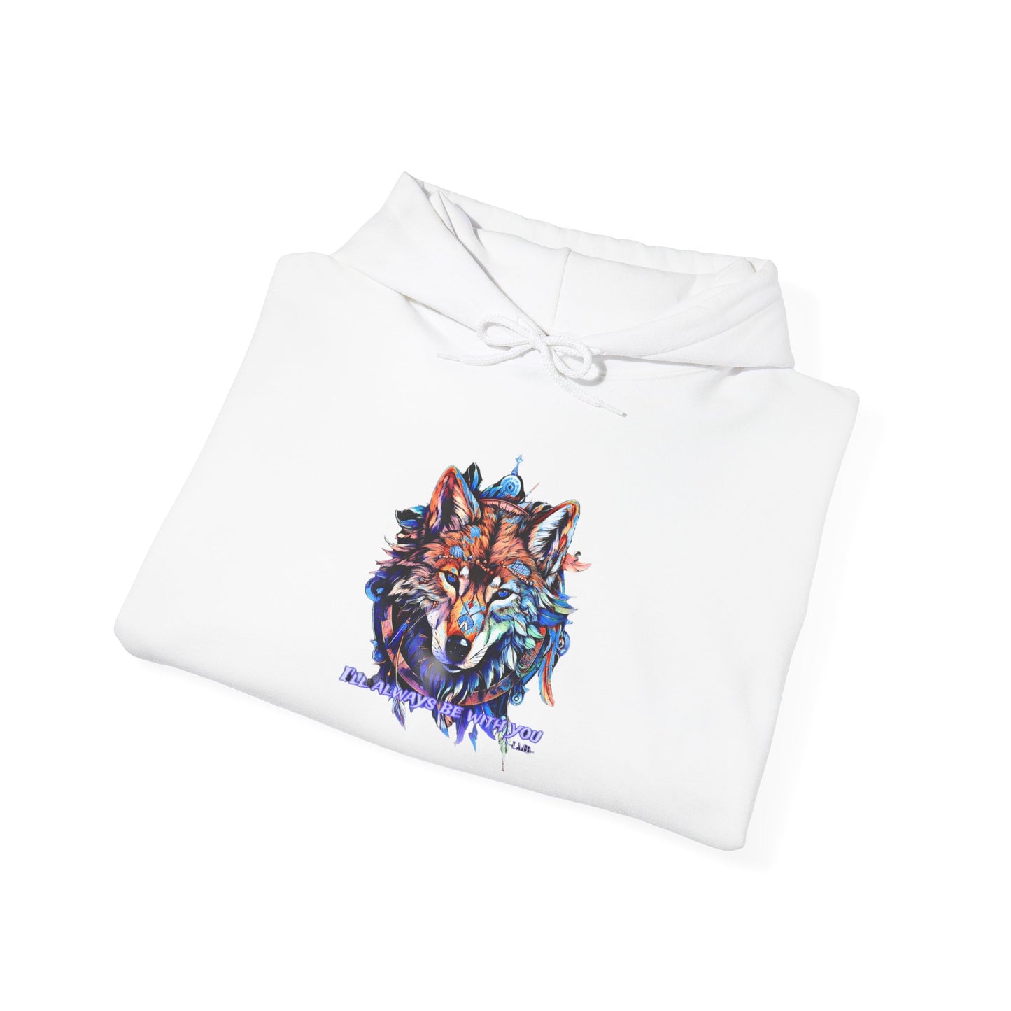 The blue eyed wolf Hooded Sweatshirt