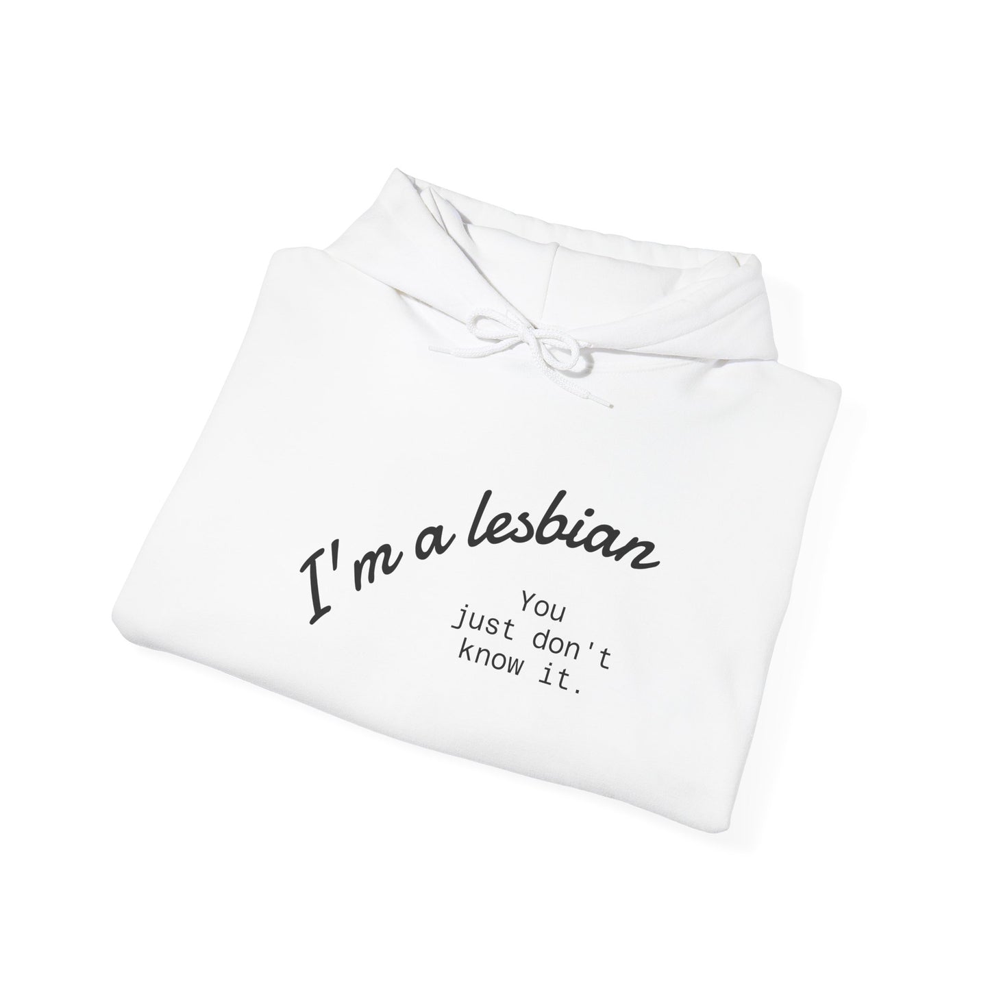 I'm a lesbian Hoodie, Unisex Sweatshirt, Casual Wear, Inclusive Gift