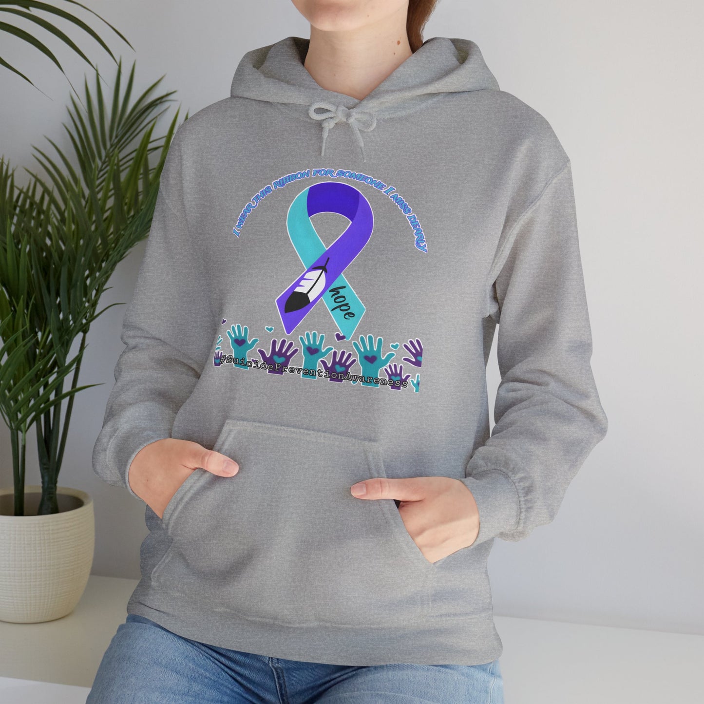 Suicide Prevention Awareness Hoodie, Unisex Support Sweatshirt, Motivational Gift for Activists, Mental Health Awareness, Comfort Wear for Causes