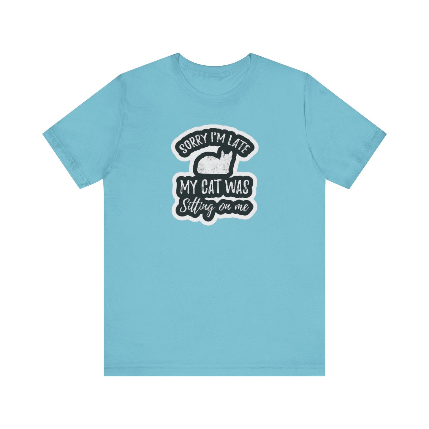 cat sitting on my lap Unisex Jersey Short Sleeve Tee