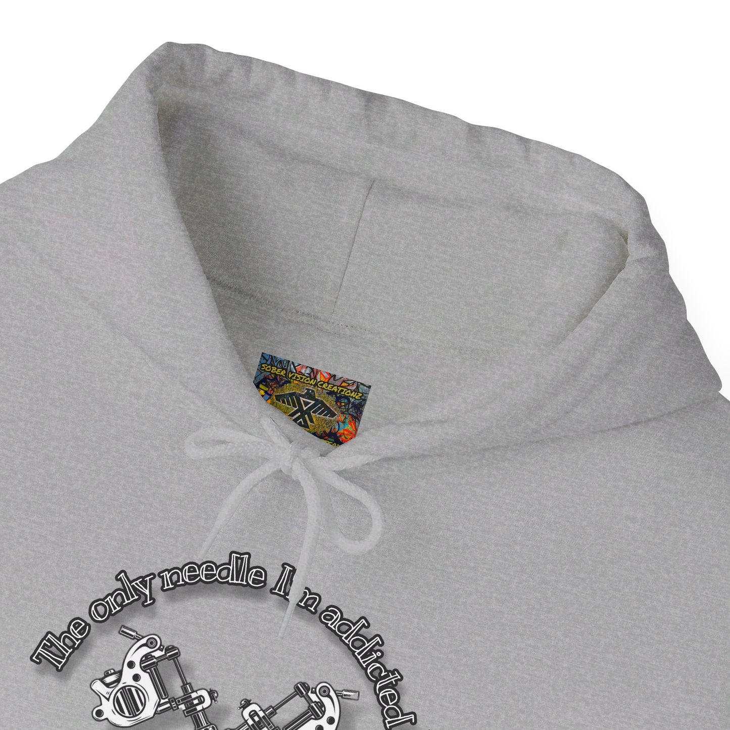 The only needle I'm addicted to Unisex Heavy Blend™ Hooded Sweatshirt