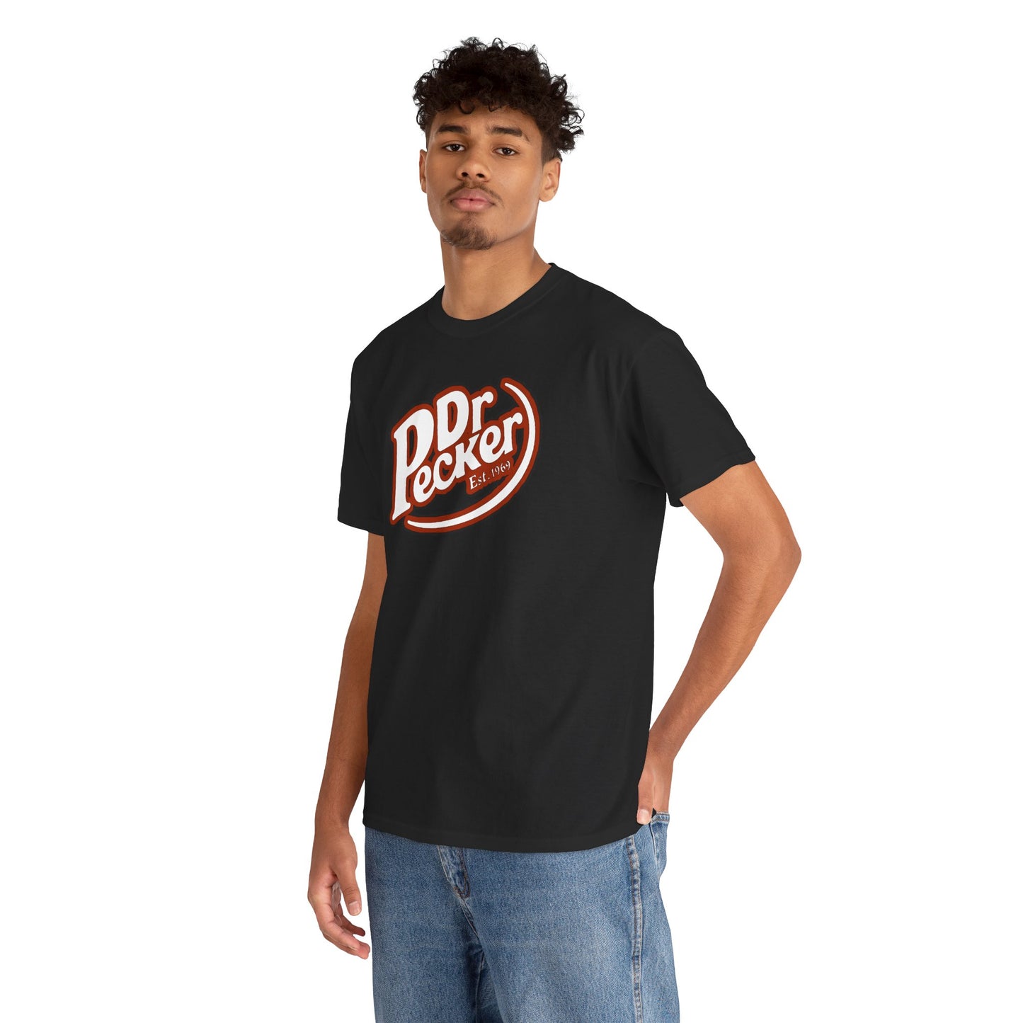 Dr Pecker Vintage Unisex Heavy Cotton Tee, Funny Graphic Tee, Quirky Gift, Casual Wear, Perfect for Parties, Great for Birthdays