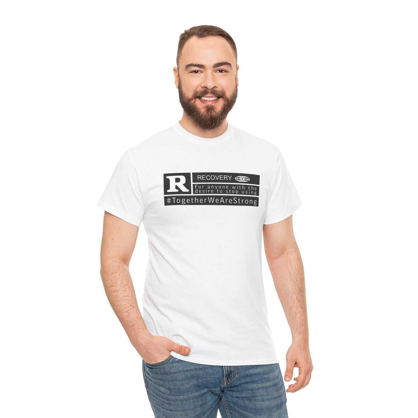 Rated R for Recovery Unisex Heavy Cotton Tee