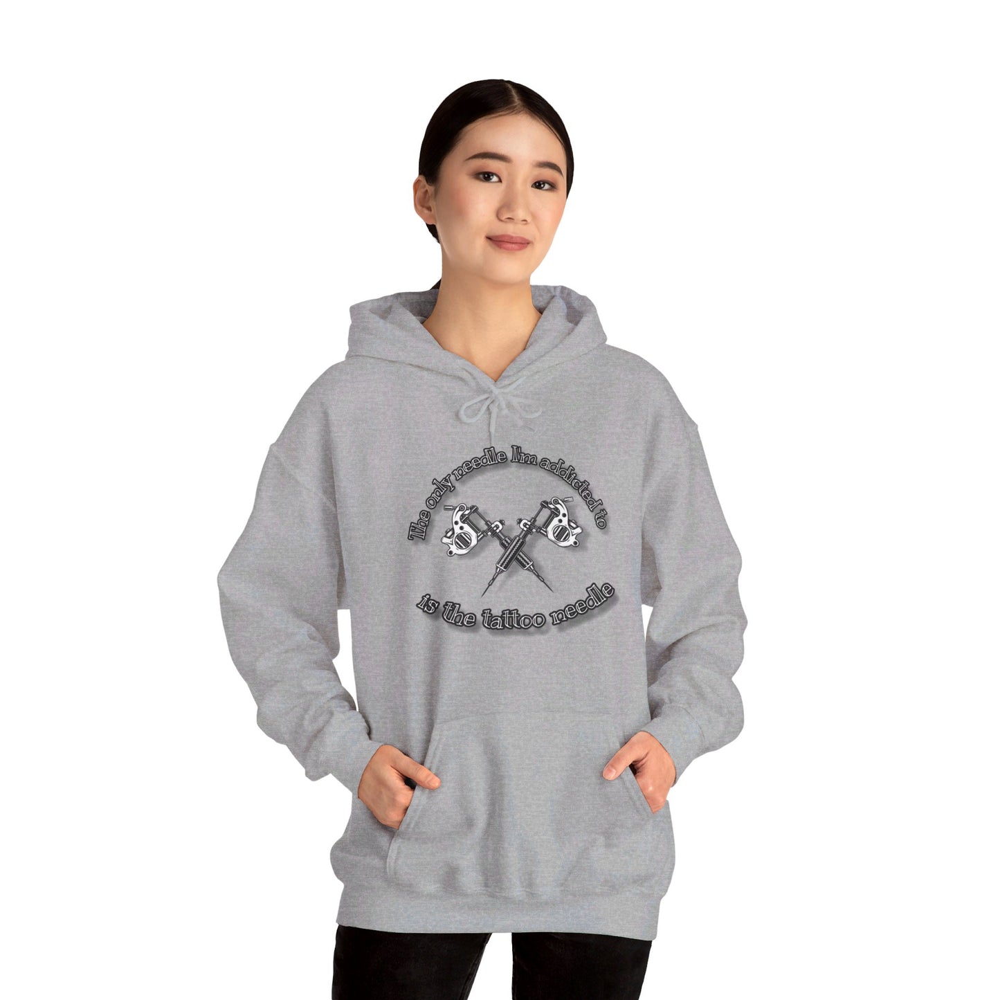 The only needle I'm addicted to Unisex Heavy Blend™ Hooded Sweatshirt