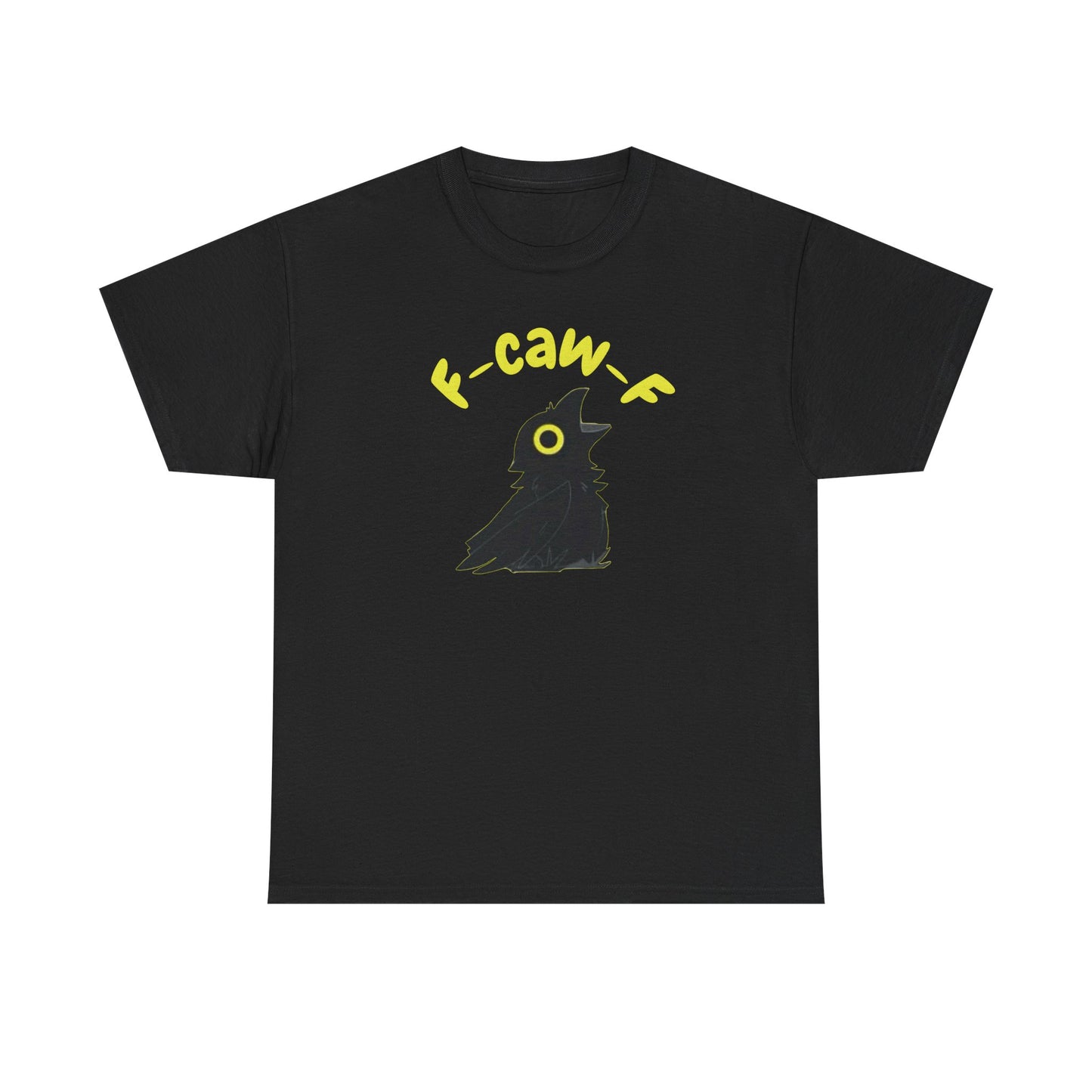 F-Caw-F Unisex Heavy Cotton Tee, Funny Graphic Tee, Casual Wear, Gift for Bird Lovers, Unique T-Shirt for Any Occasion