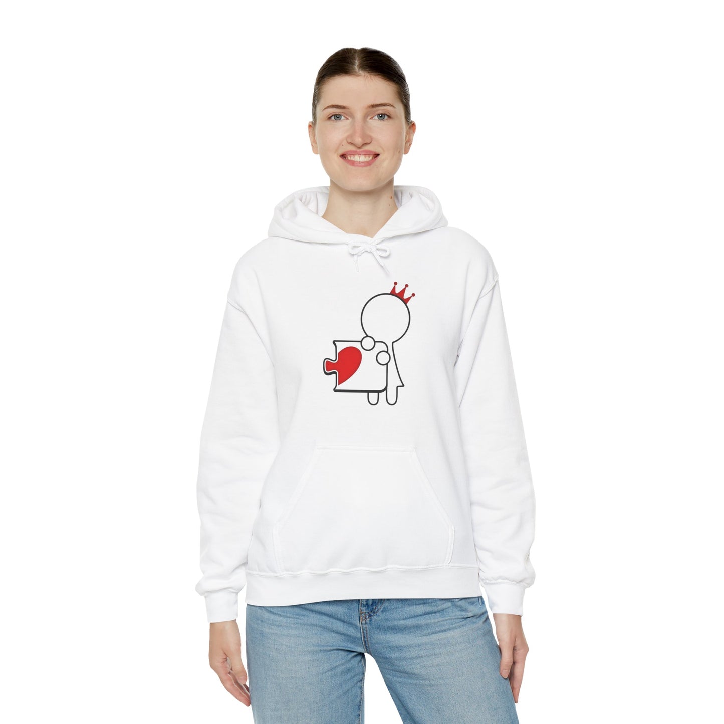 Jigsaw Queen Unisex Heavy Blend™ Hooded Sweatshirt