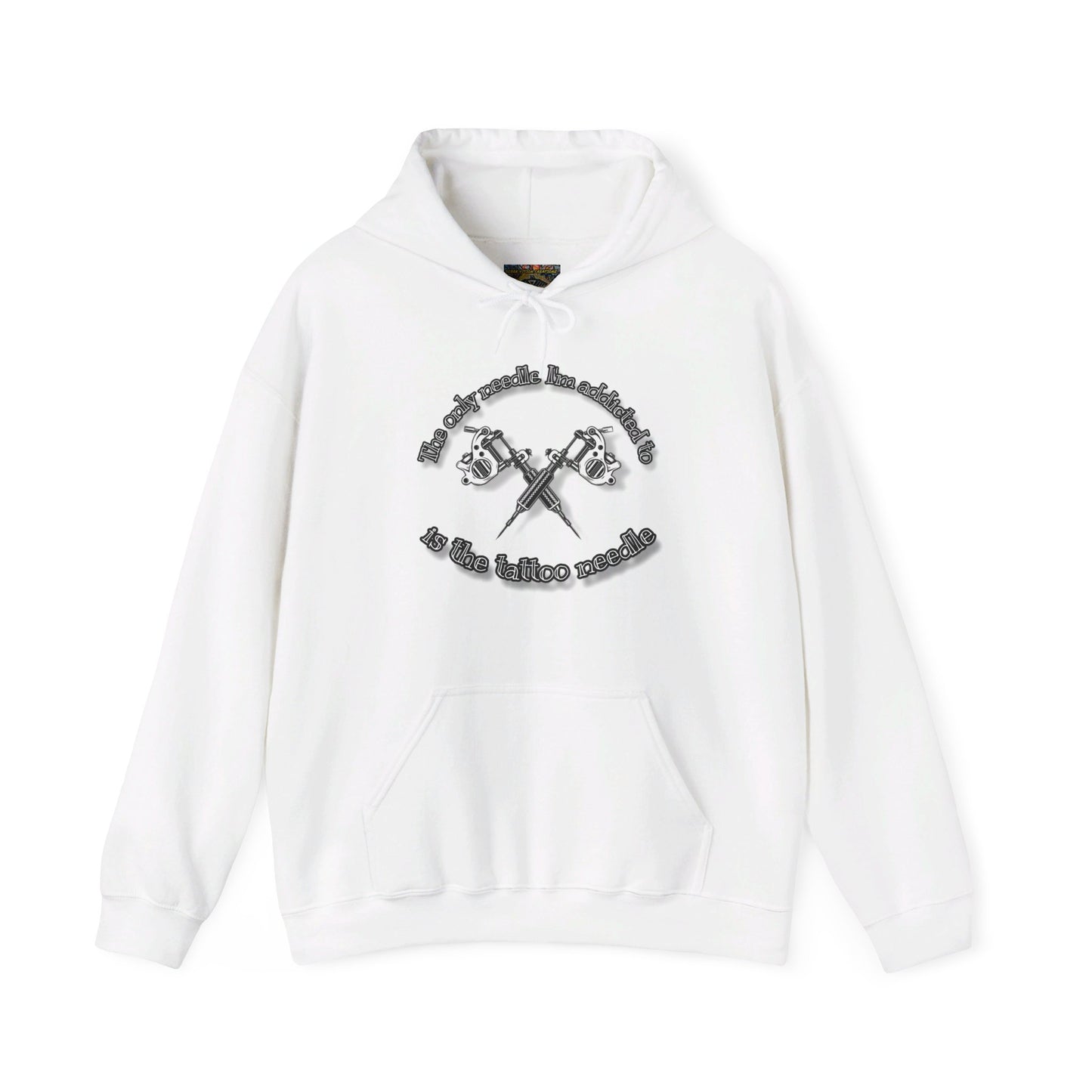 The only needle I'm addicted to Unisex Heavy Blend™ Hooded Sweatshirt