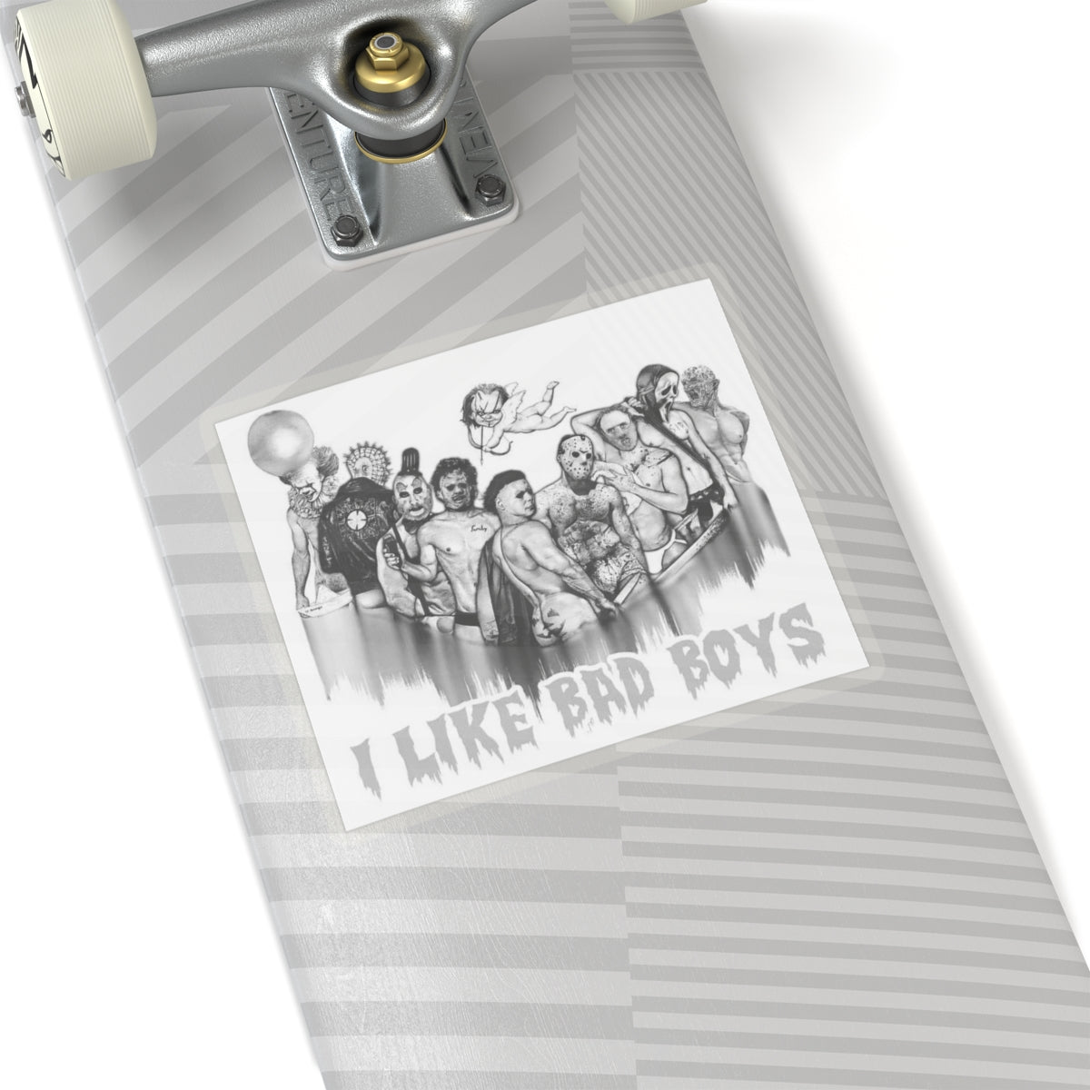 I like bad boys Kiss-Cut Stickers
