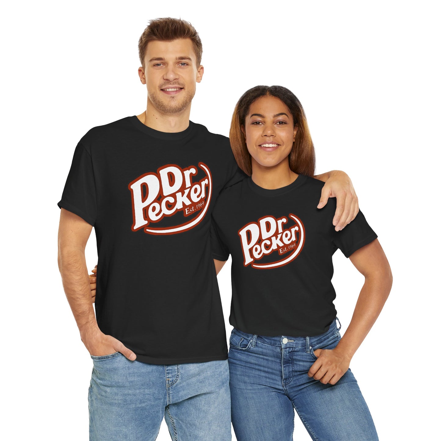 Dr Pecker Vintage Unisex Heavy Cotton Tee, Funny Graphic Tee, Quirky Gift, Casual Wear, Perfect for Parties, Great for Birthdays
