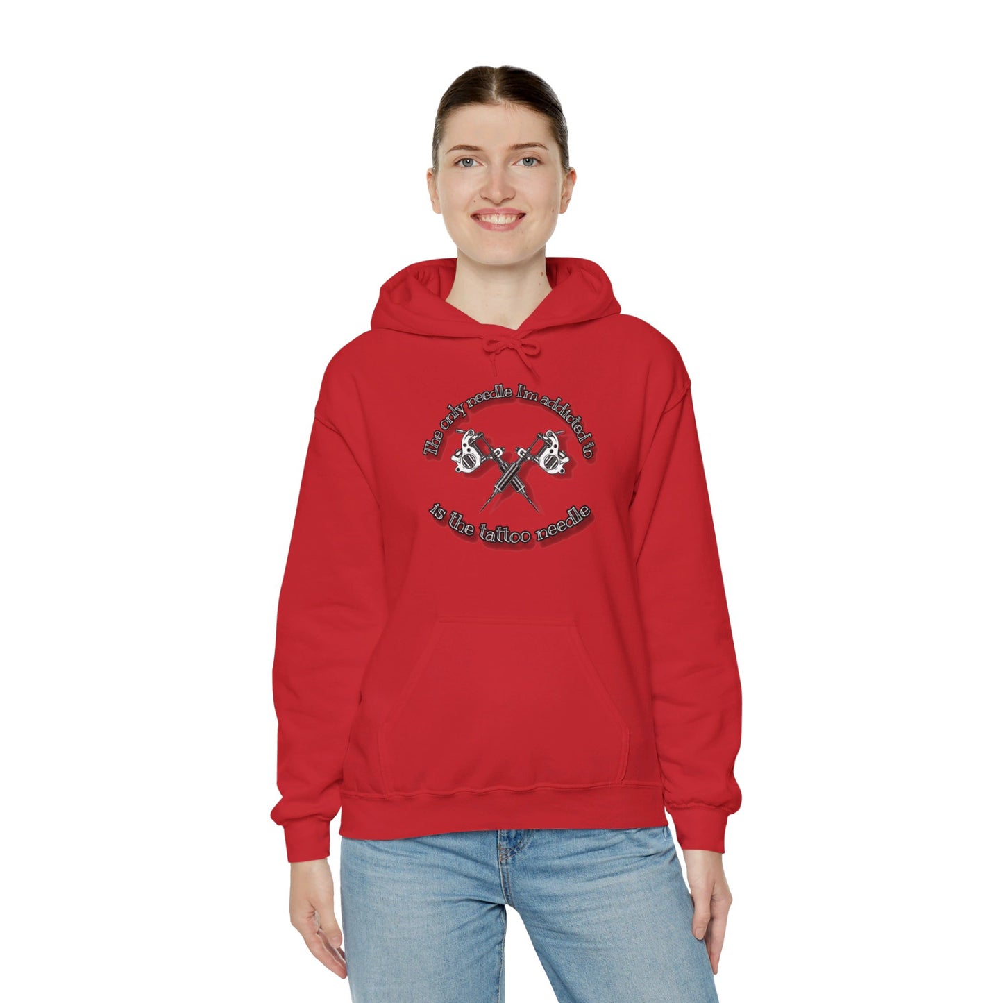 The only needle I'm addicted to Unisex Heavy Blend™ Hooded Sweatshirt