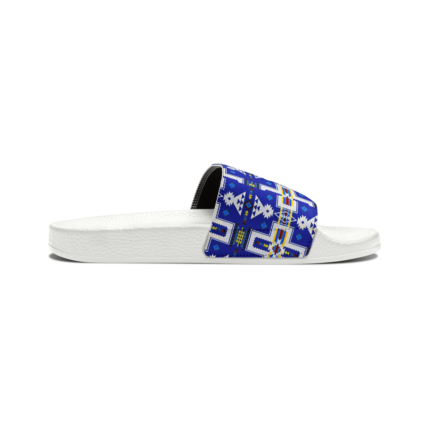 Blue native print Women's PU Slide Sandals
