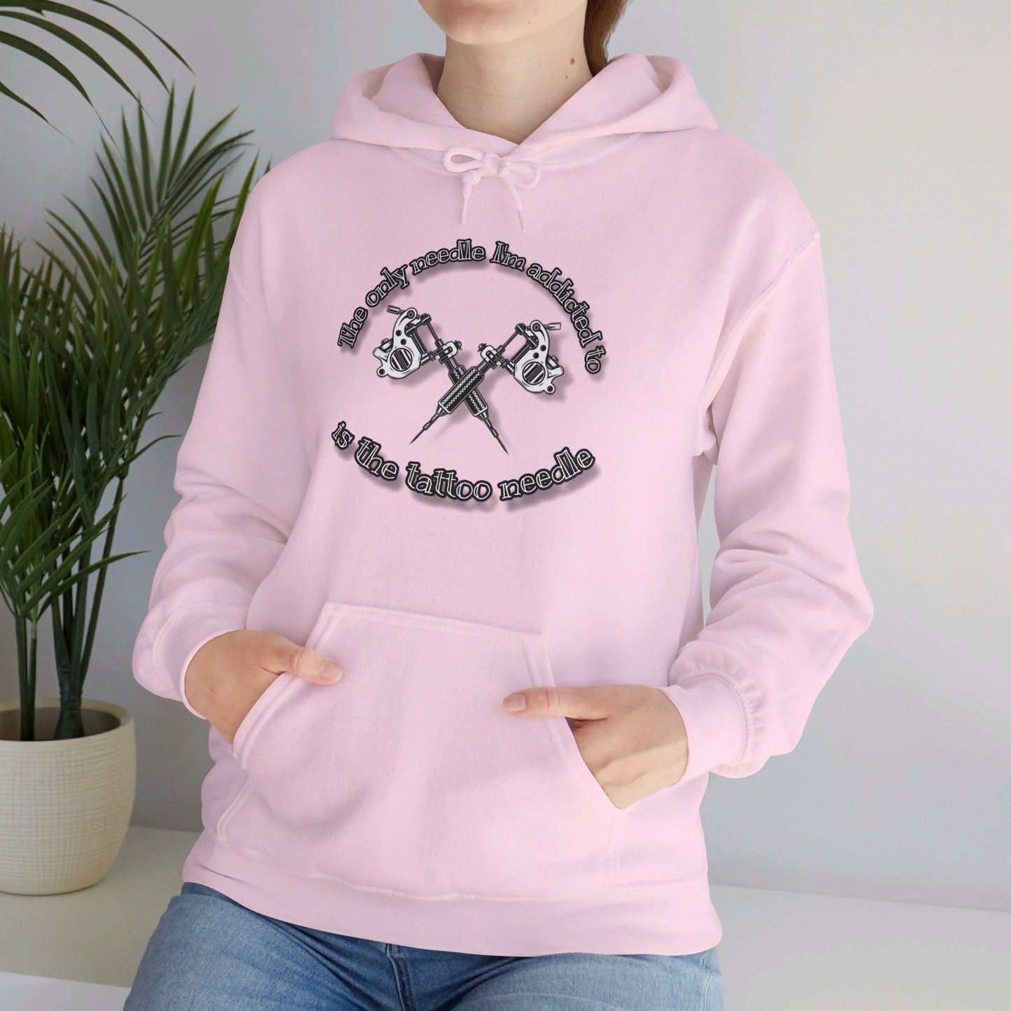 The only needle I'm addicted to Unisex Heavy Blend™ Hooded Sweatshirt