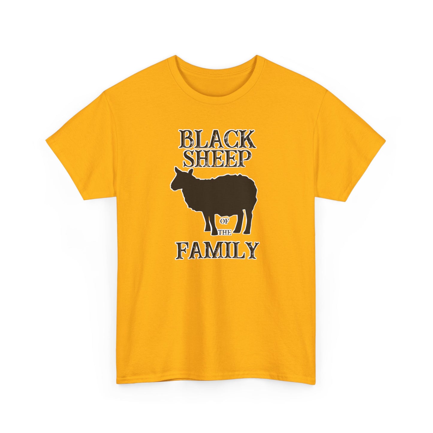 Black Sheep Of The Family Unisex Heavy Cotton Tee | Funny Family Shirt, Gift for Family Reunions, Casual Wear, Unique Gift