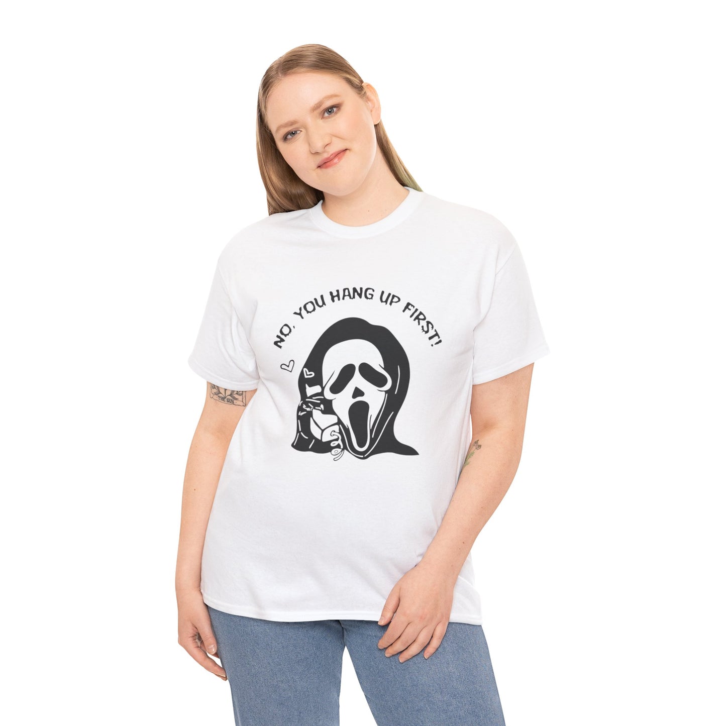 No, you hang up first Unisex Heavy Cotton Tee