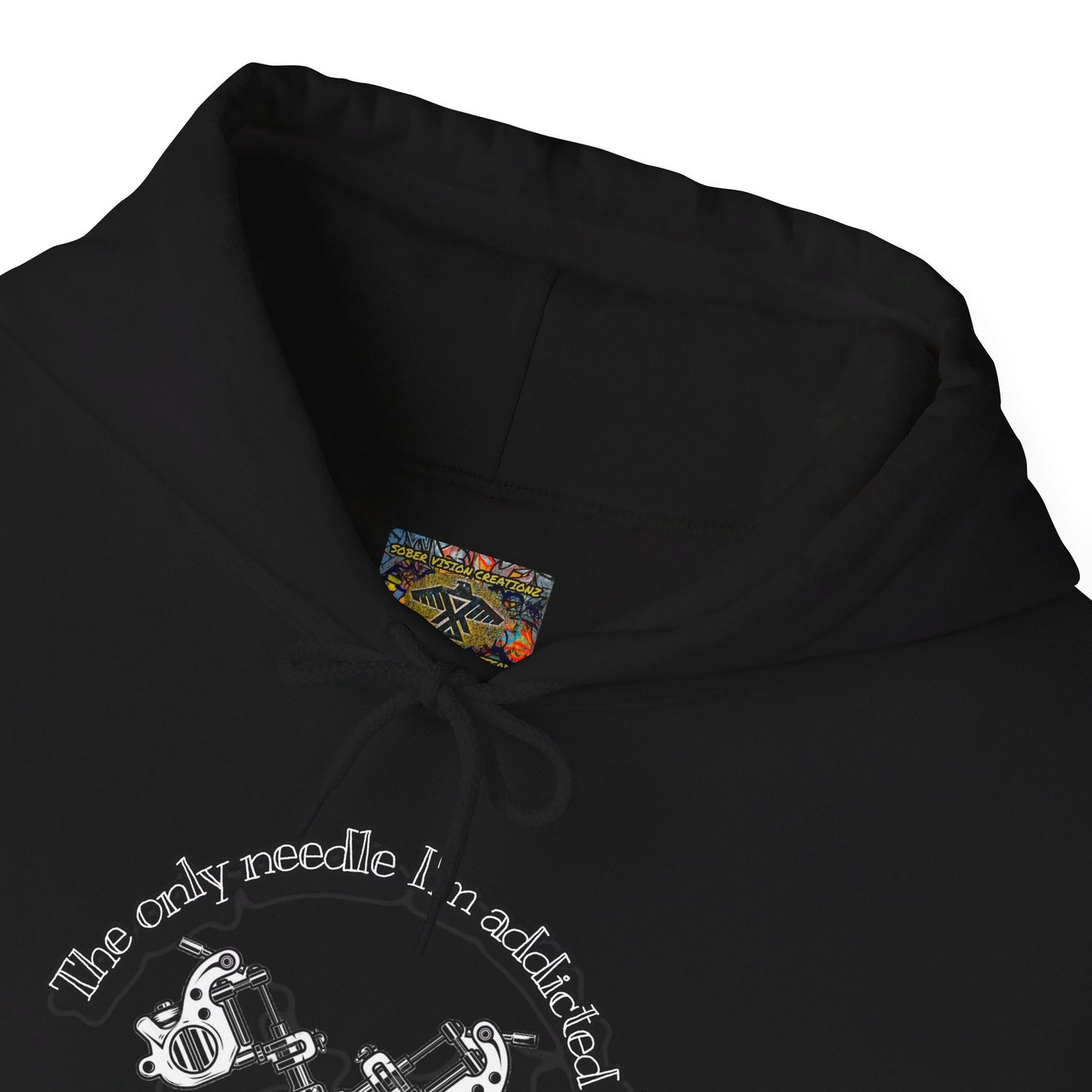The only needle I'm addicted to Unisex Heavy Blend™ Hooded Sweatshirt