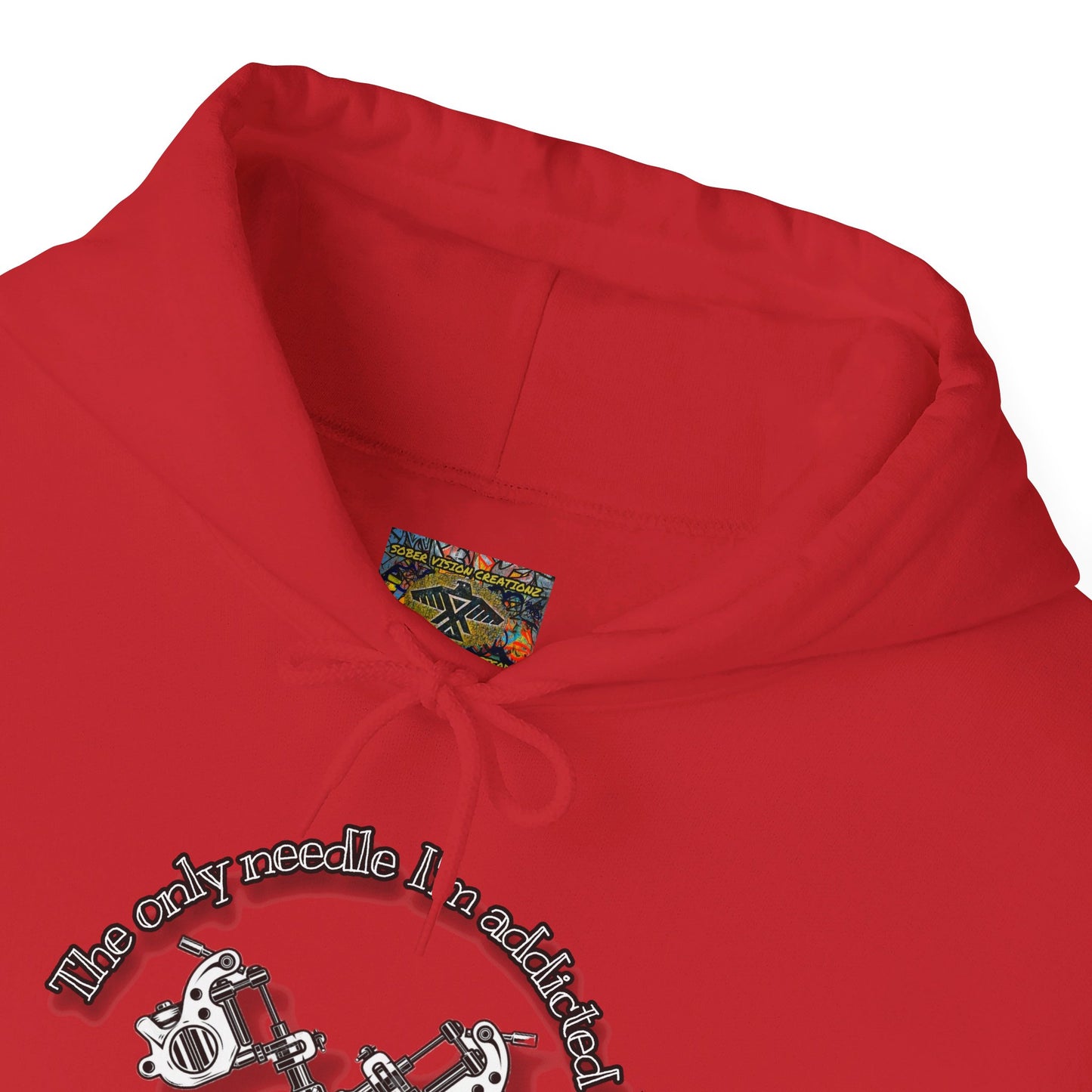 The only needle I'm addicted to Unisex Heavy Blend™ Hooded Sweatshirt