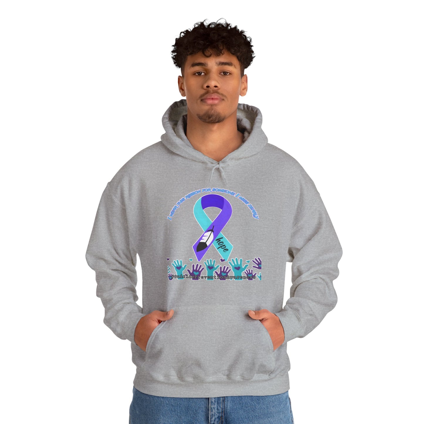 Suicide Prevention Awareness Hoodie, Unisex Support Sweatshirt, Motivational Gift for Activists, Mental Health Awareness, Comfort Wear for Causes