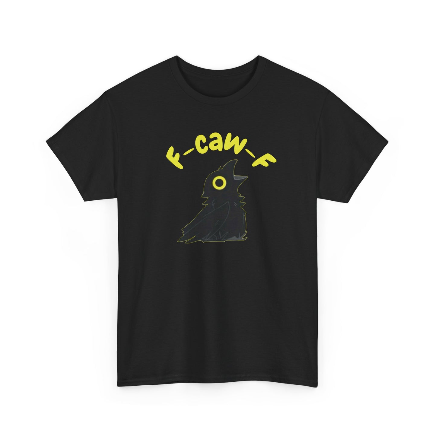 F-Caw-F Unisex Heavy Cotton Tee, Funny Graphic Tee, Casual Wear, Gift for Bird Lovers, Unique T-Shirt for Any Occasion