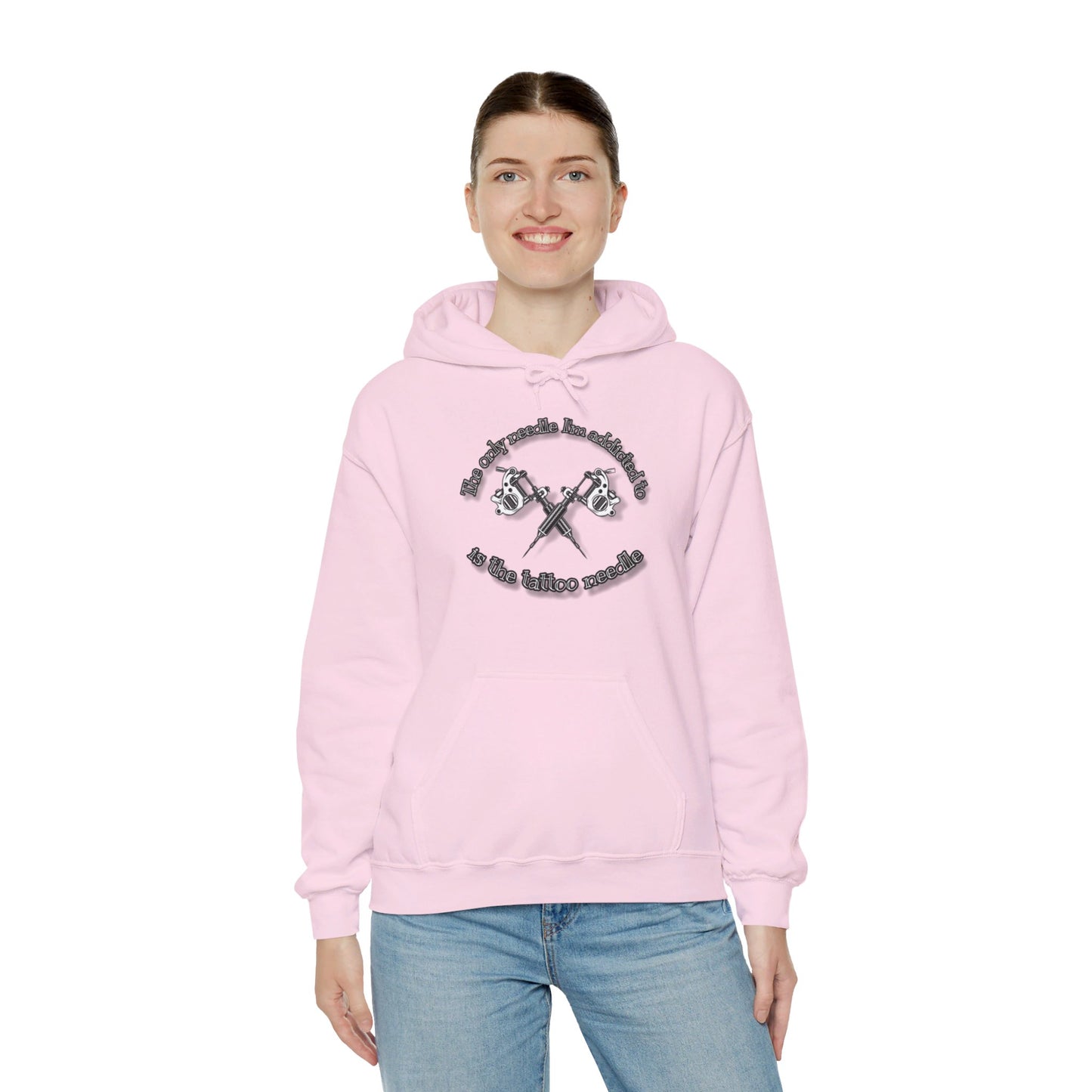 The only needle I'm addicted to Unisex Heavy Blend™ Hooded Sweatshirt