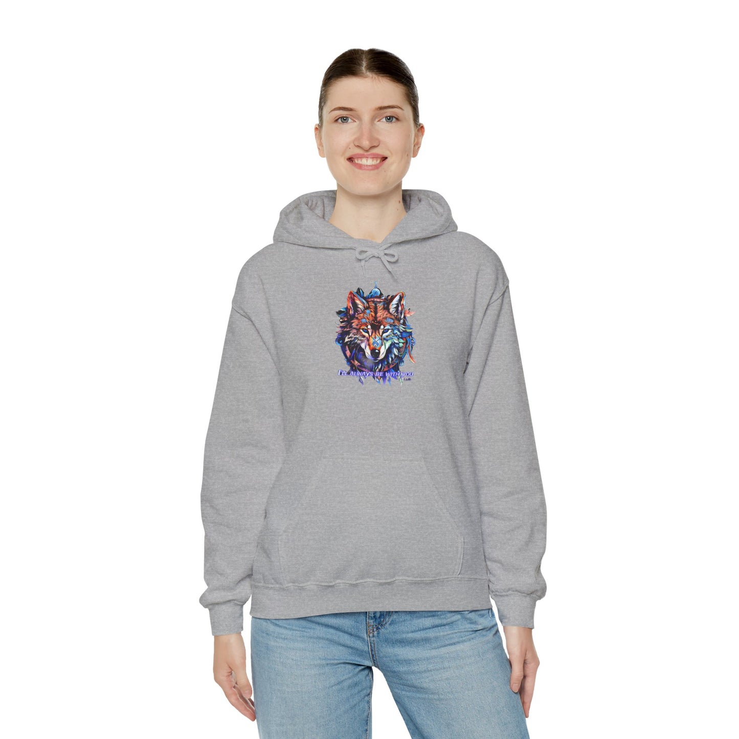 The blue eyed wolf Hooded Sweatshirt