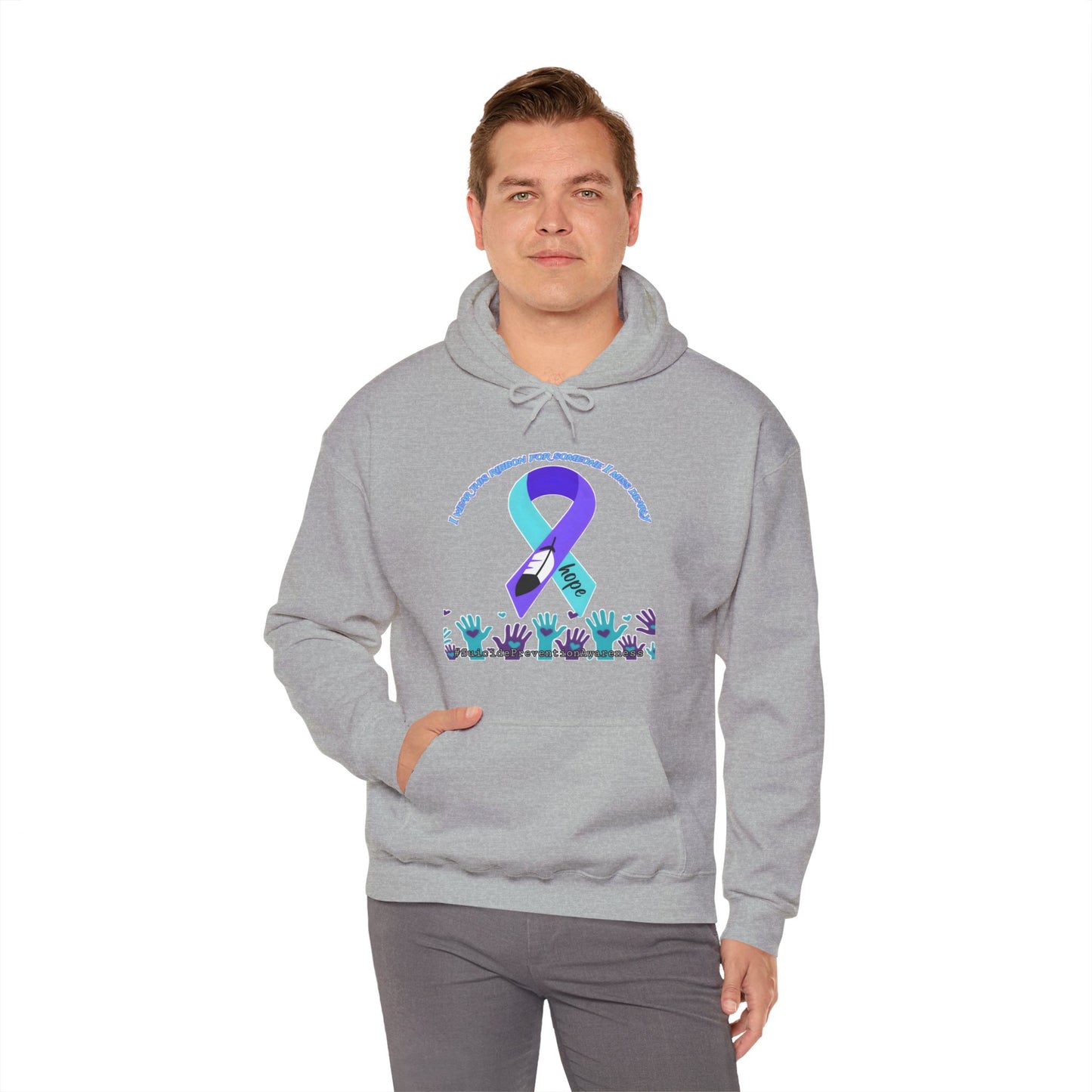 Suicide Prevention Awareness Hoodie, Unisex Support Sweatshirt, Motivational Gift for Activists, Mental Health Awareness, Comfort Wear for Causes