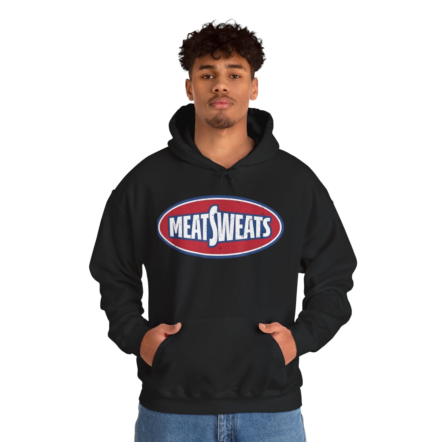Meat Sweats Hoodie | Funny Unisex Sweatshirt, Cozy Casual Wear, Unique Gift for Foodies, Perfect for BBQs and Gifting