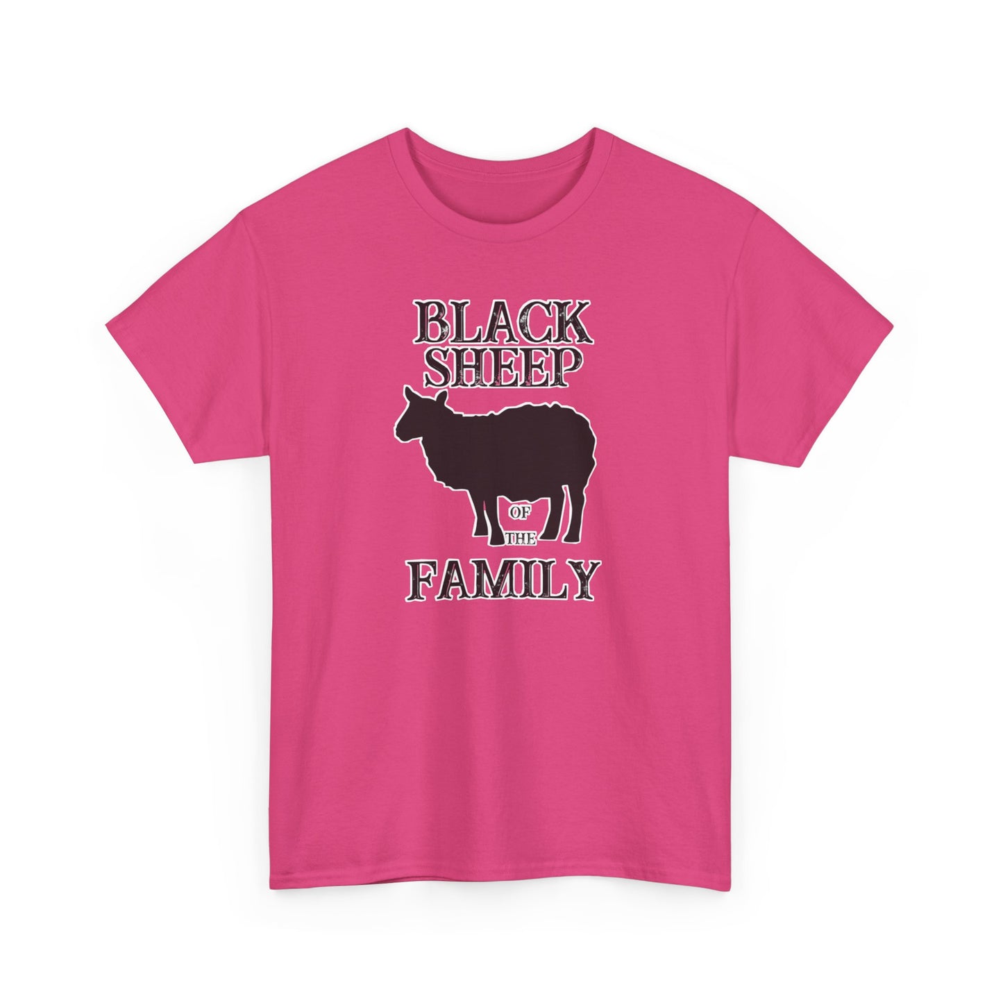 Black Sheep Of The Family Unisex Heavy Cotton Tee | Funny Family Shirt, Gift for Family Reunions, Casual Wear, Unique Gift