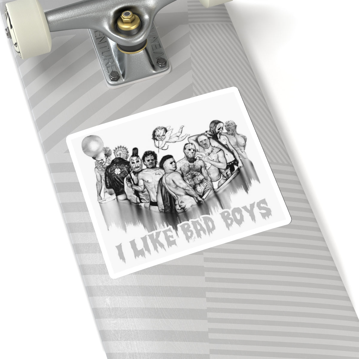 I like bad boys Kiss-Cut Stickers