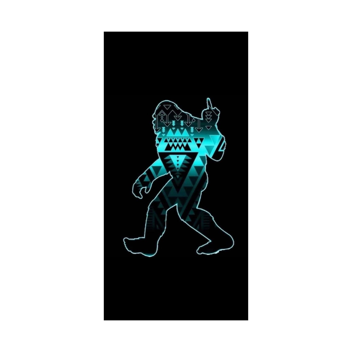Sasquatch flipping the bird Matte Vertical Posters