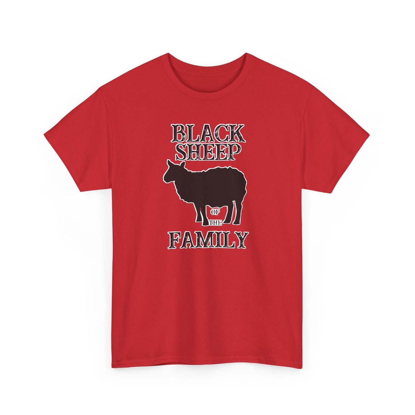 Black Sheep Of The Family Unisex Heavy Cotton Tee | Funny Family Shirt, Gift for Family Reunions, Casual Wear, Unique Gift