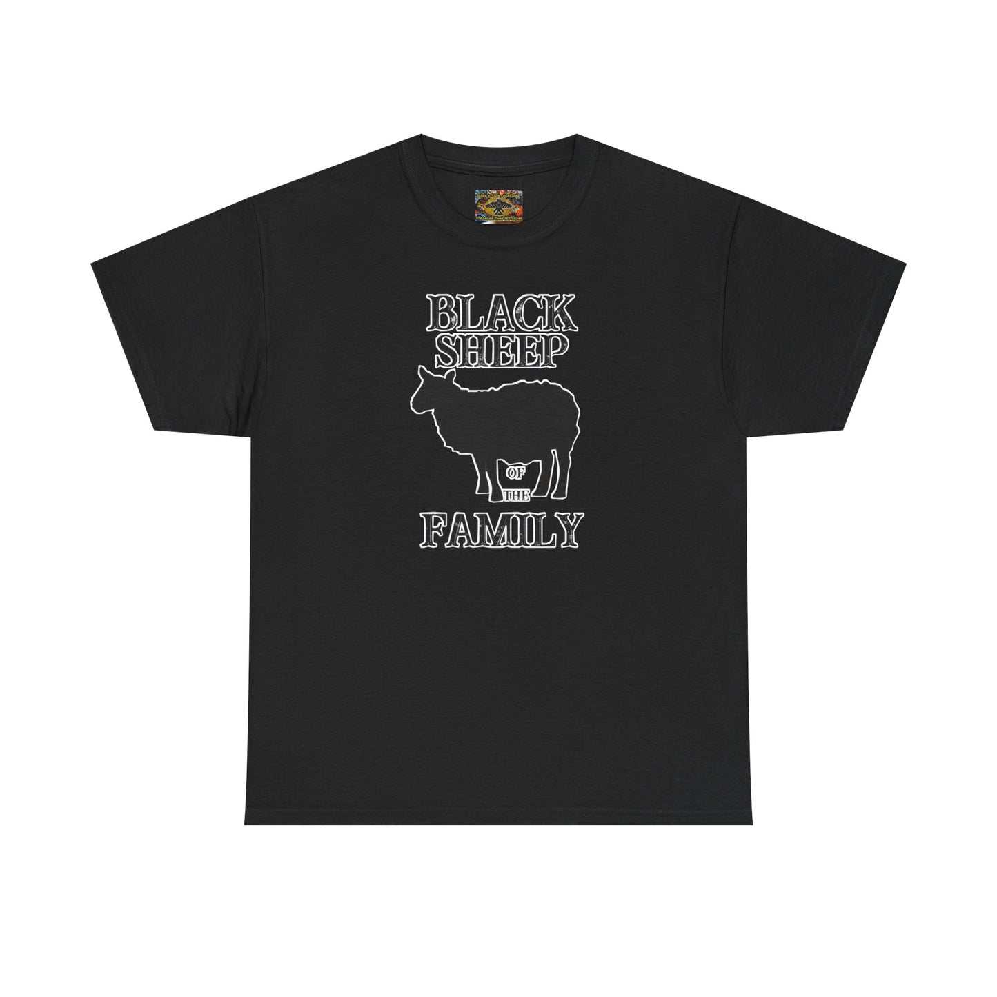 Black Sheep Of The Family Unisex Heavy Cotton Tee | Funny Family Shirt, Gift for Family Reunions, Casual Wear, Unique Gift
