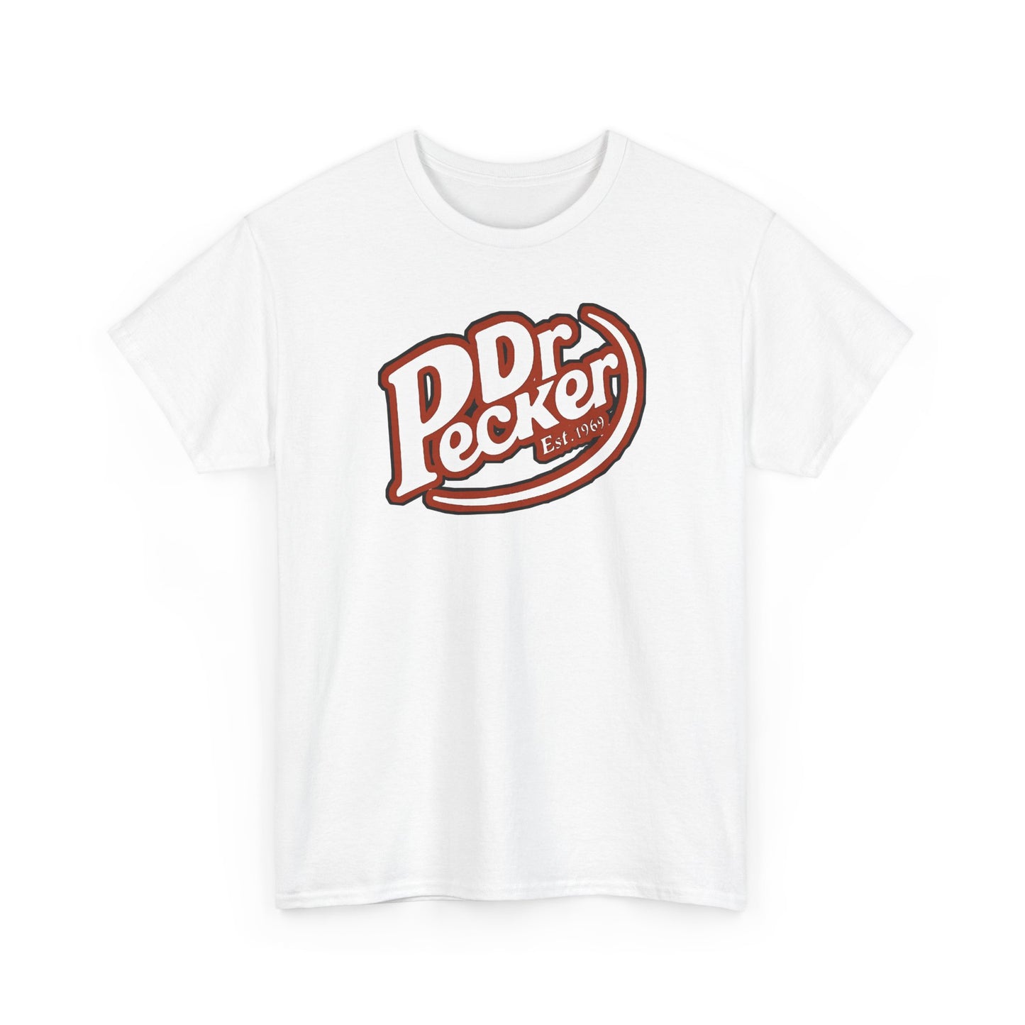 Dr Pecker Vintage Unisex Heavy Cotton Tee, Funny Graphic Tee, Quirky Gift, Casual Wear, Perfect for Parties, Great for Birthdays