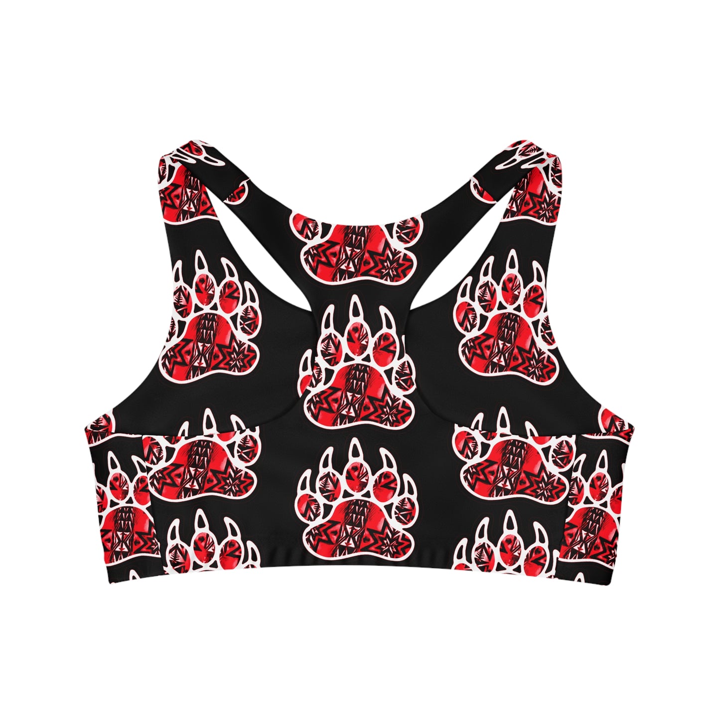 Bear Paw Seamless Sports Bra (AOP)