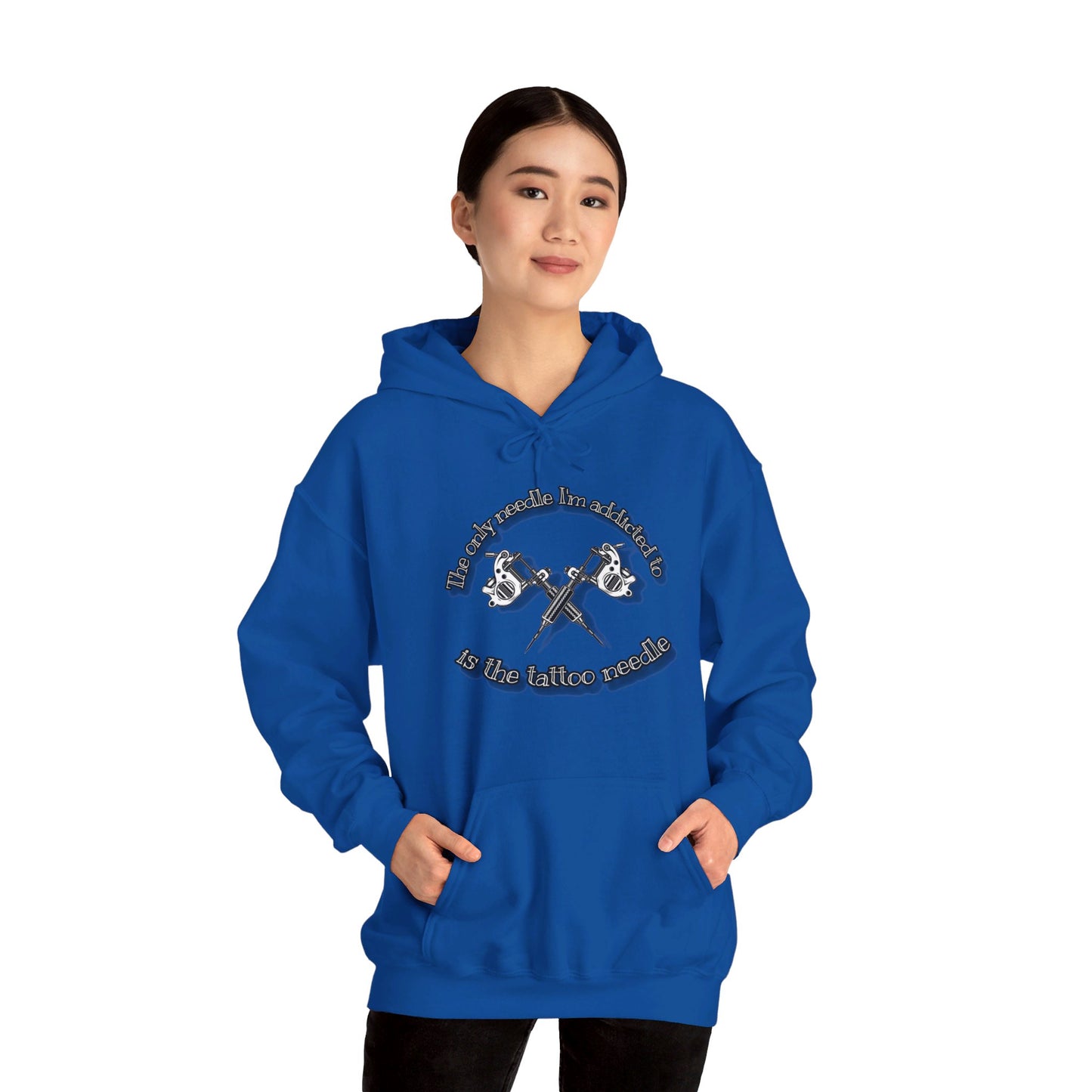 The only needle I'm addicted to Unisex Heavy Blend™ Hooded Sweatshirt