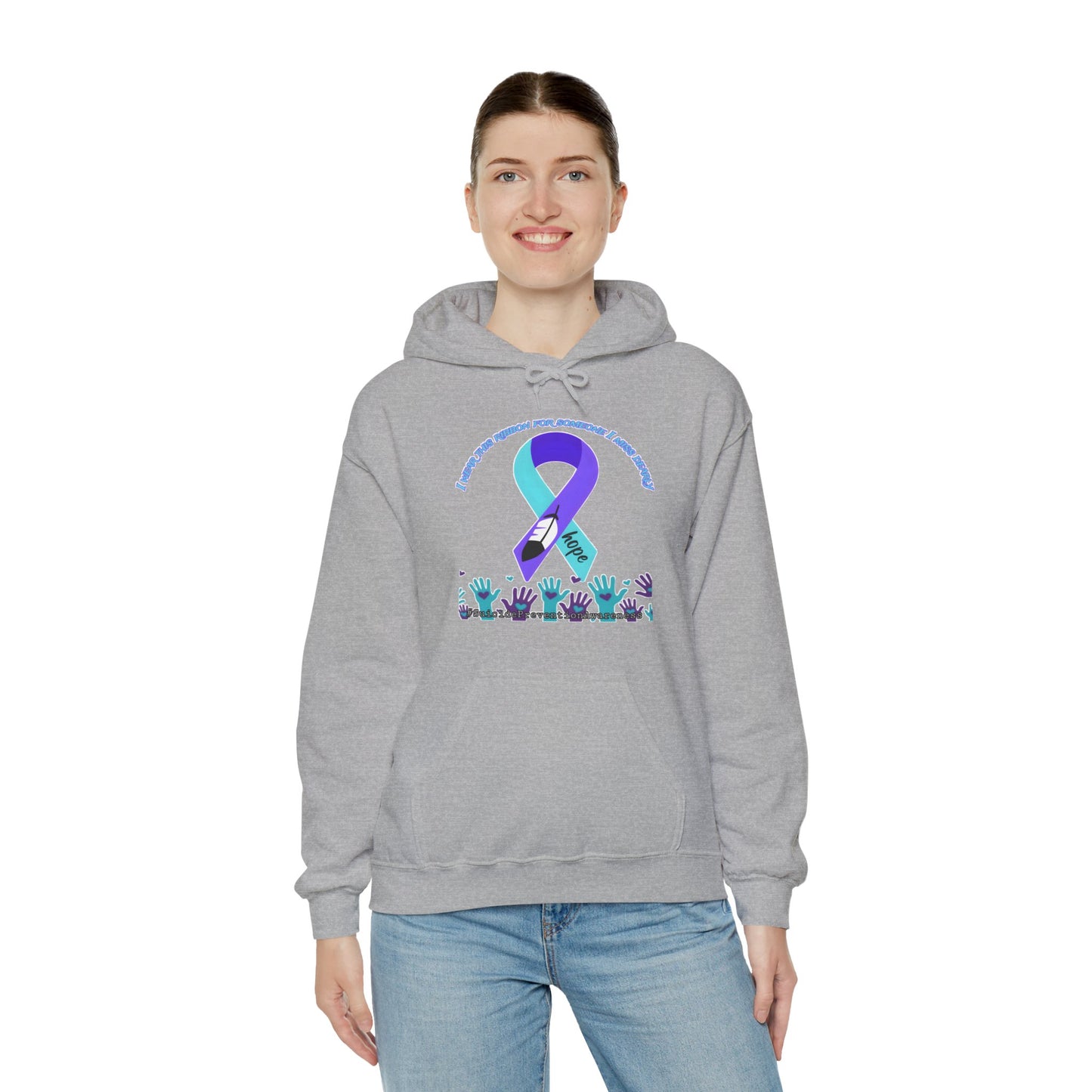 Suicide Prevention Awareness Hoodie, Unisex Support Sweatshirt, Motivational Gift for Activists, Mental Health Awareness, Comfort Wear for Causes
