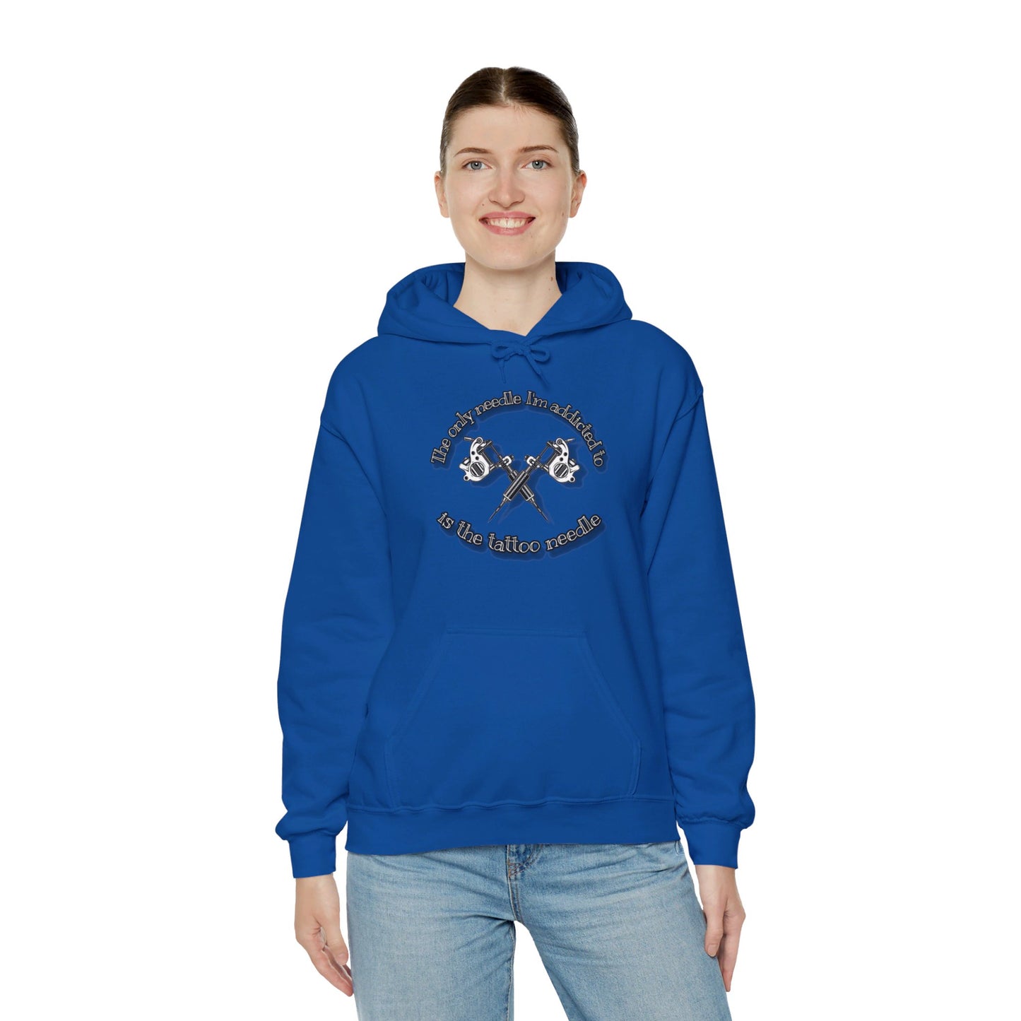 The only needle I'm addicted to Unisex Heavy Blend™ Hooded Sweatshirt